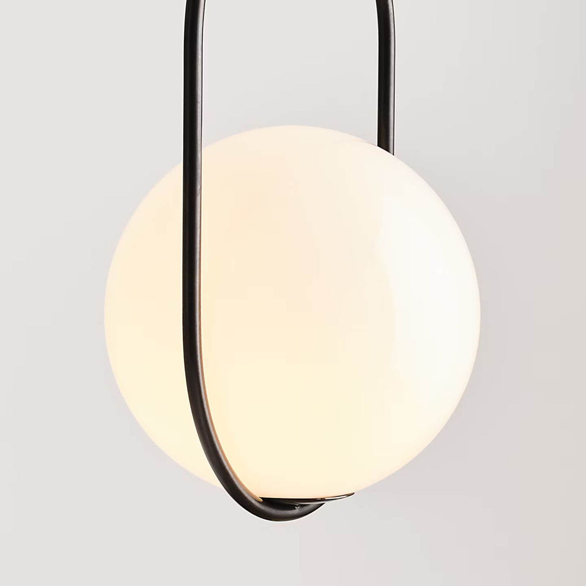 Windsor Smith Jodo 9" Pendant in Bronze and Brass with White Glass W8.75"