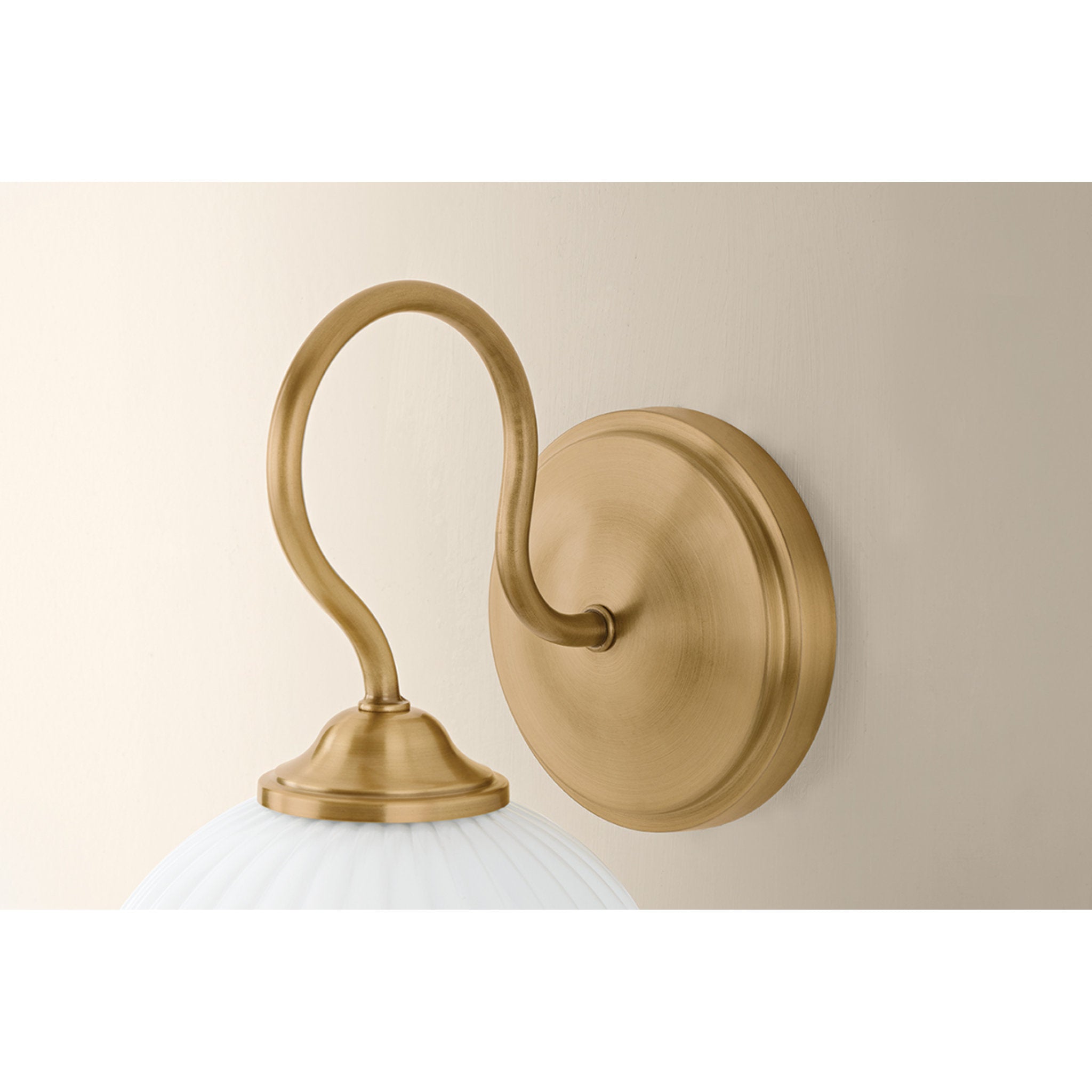 Vida 1-Light Wall Sconce in Patina Brass 7.75L x 6.5W x 11.25H