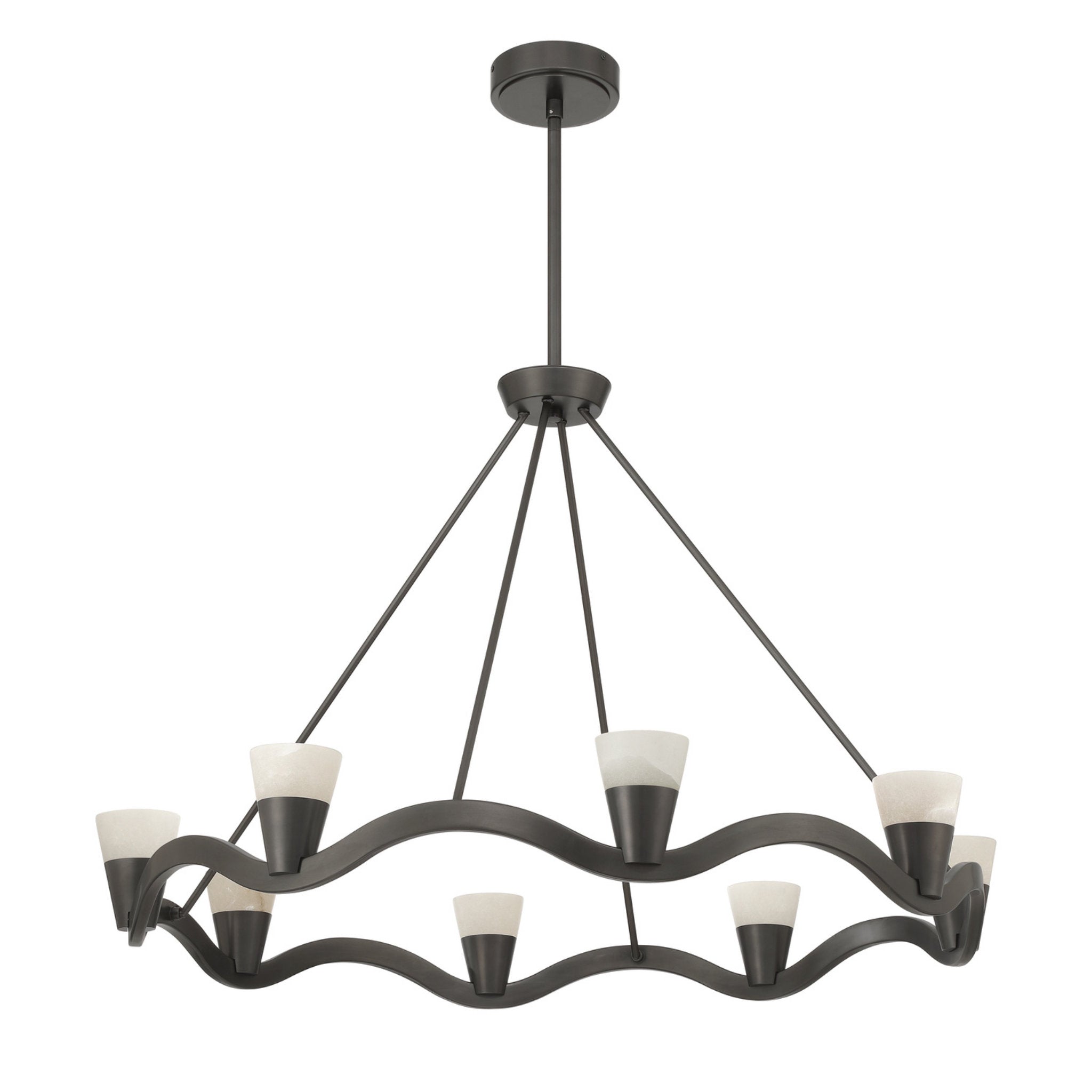 Vance 39'' Integrated LED Bronze Noir Chandelier Bronze 39"W x 26"H x 39"D