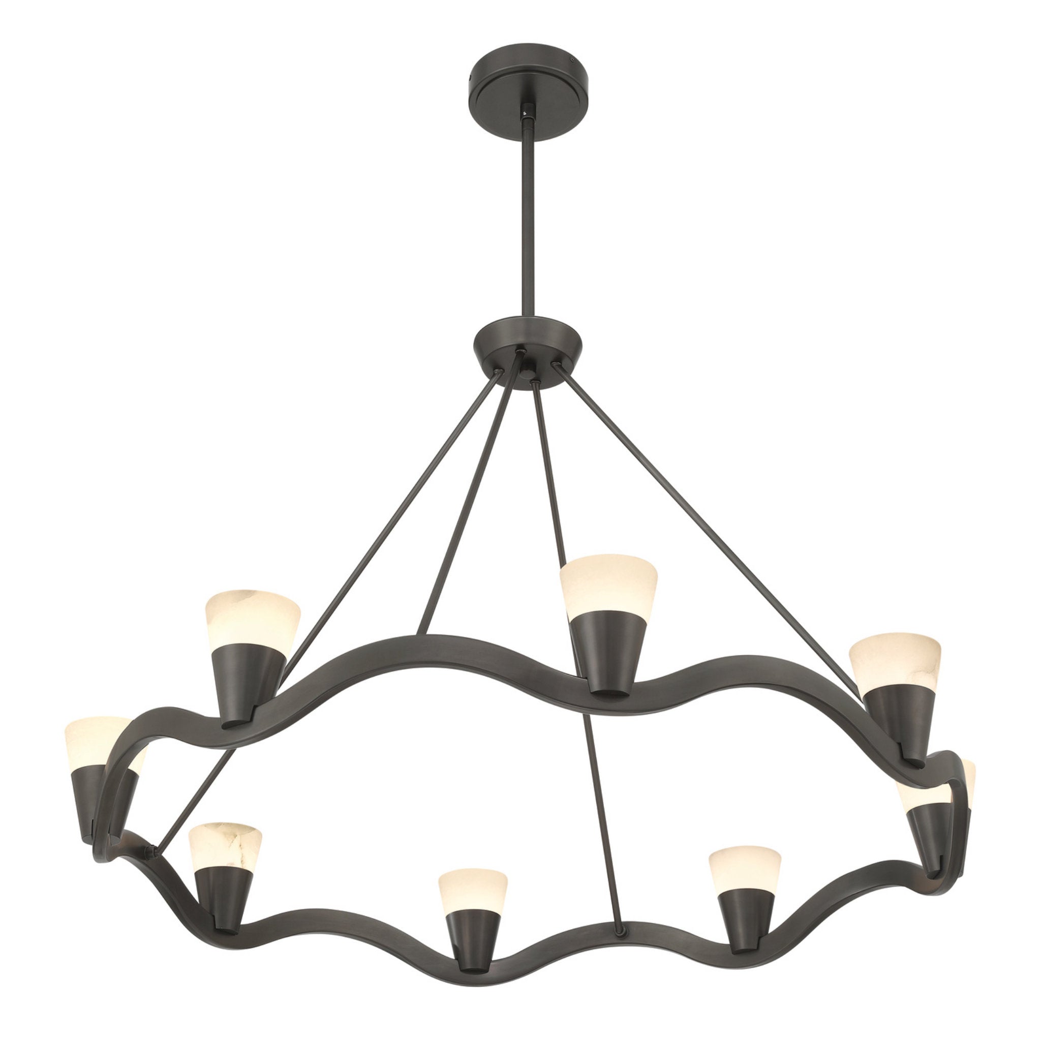 Vance 39'' Integrated LED Bronze Noir Chandelier Bronze 39"W x 26"H x 39"D
