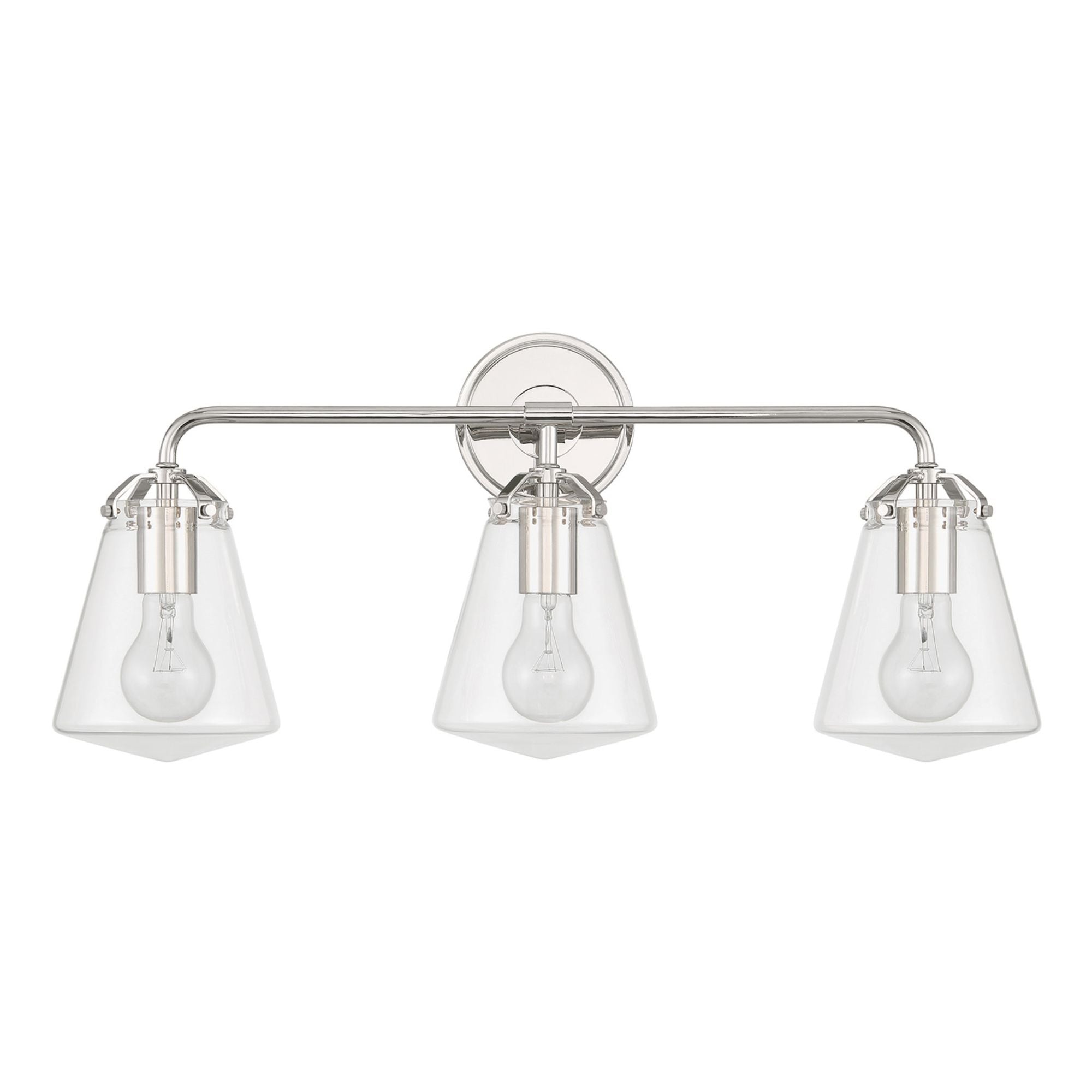 Voss 25'' Polished Nickel Bathroom Vanity Silver 25"W x 11.25"H x 7.25"D