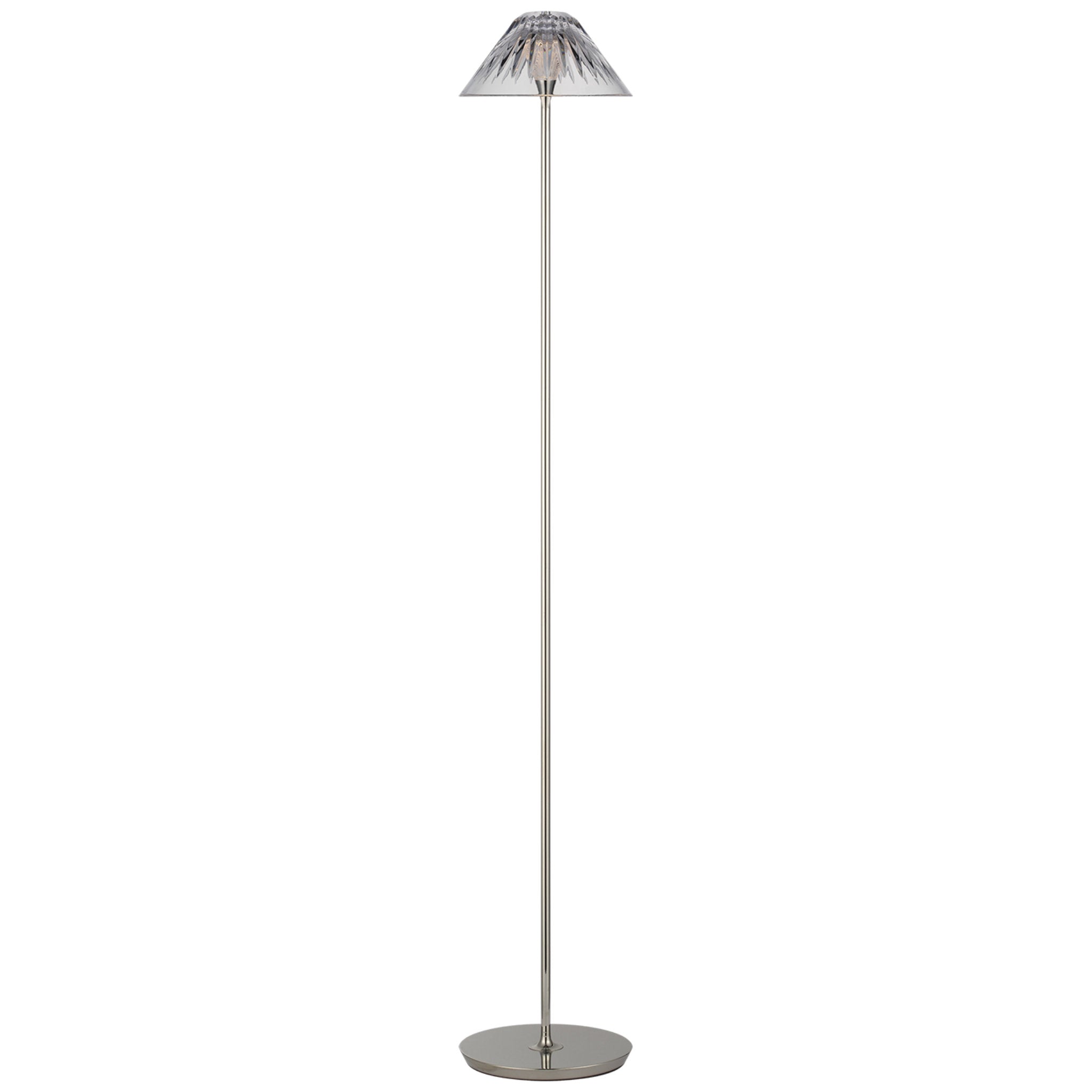Waterford Blaze 55" Floor Lamp in Polished Nickel with Clear Crystal W9.25" x H54.75"