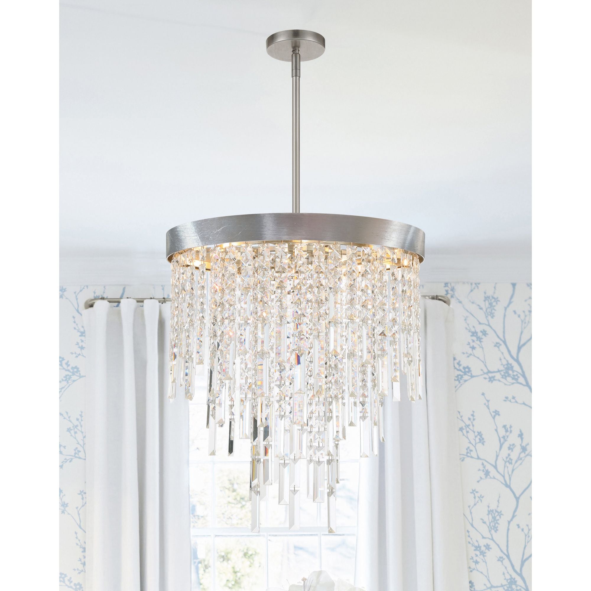 Winfield 20'' Antique Silver Chandelier Silver 20"W x 23.5"H x 20"D
