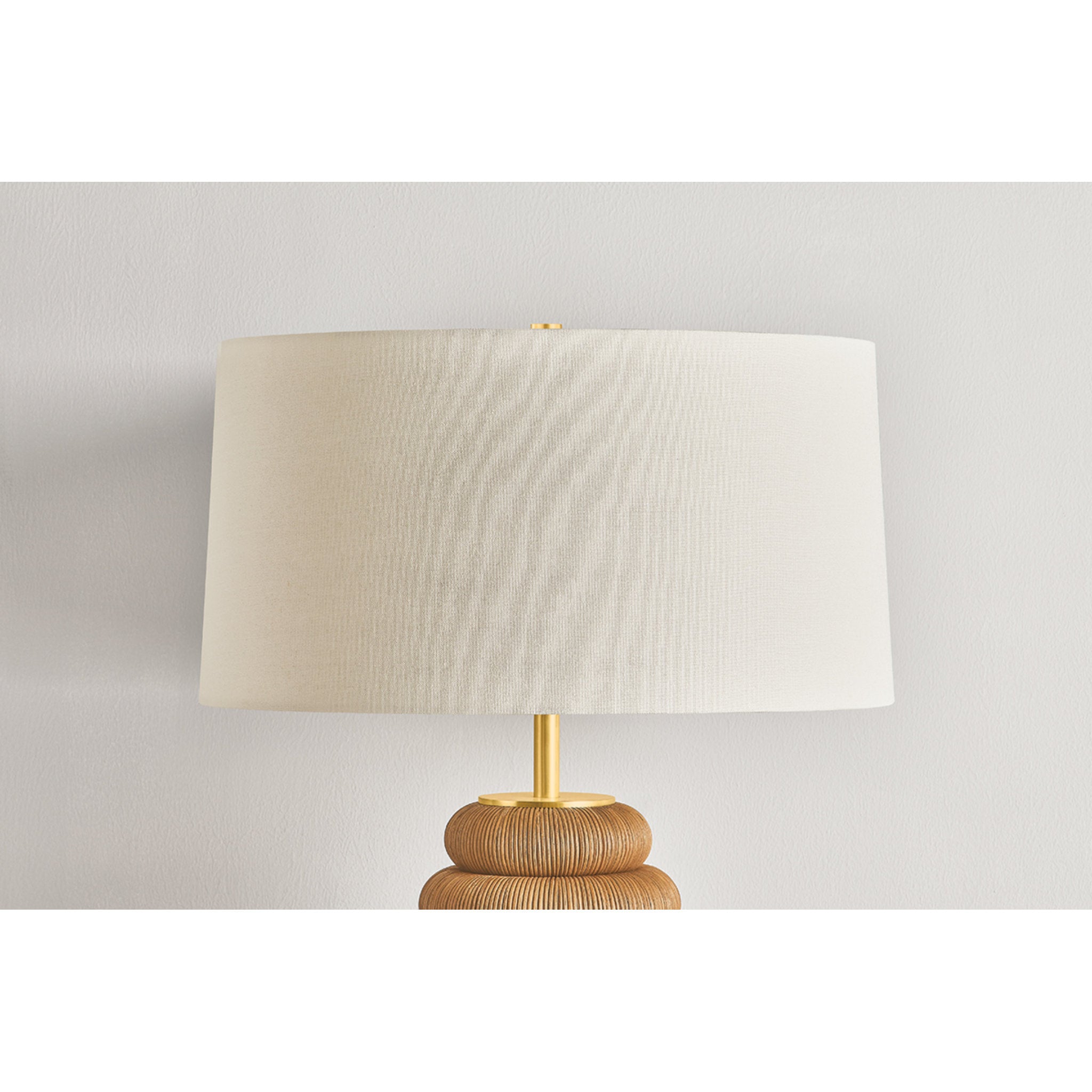 Winbrook 1-Light Table Lamp in Aged Brass 20W x 27.75H