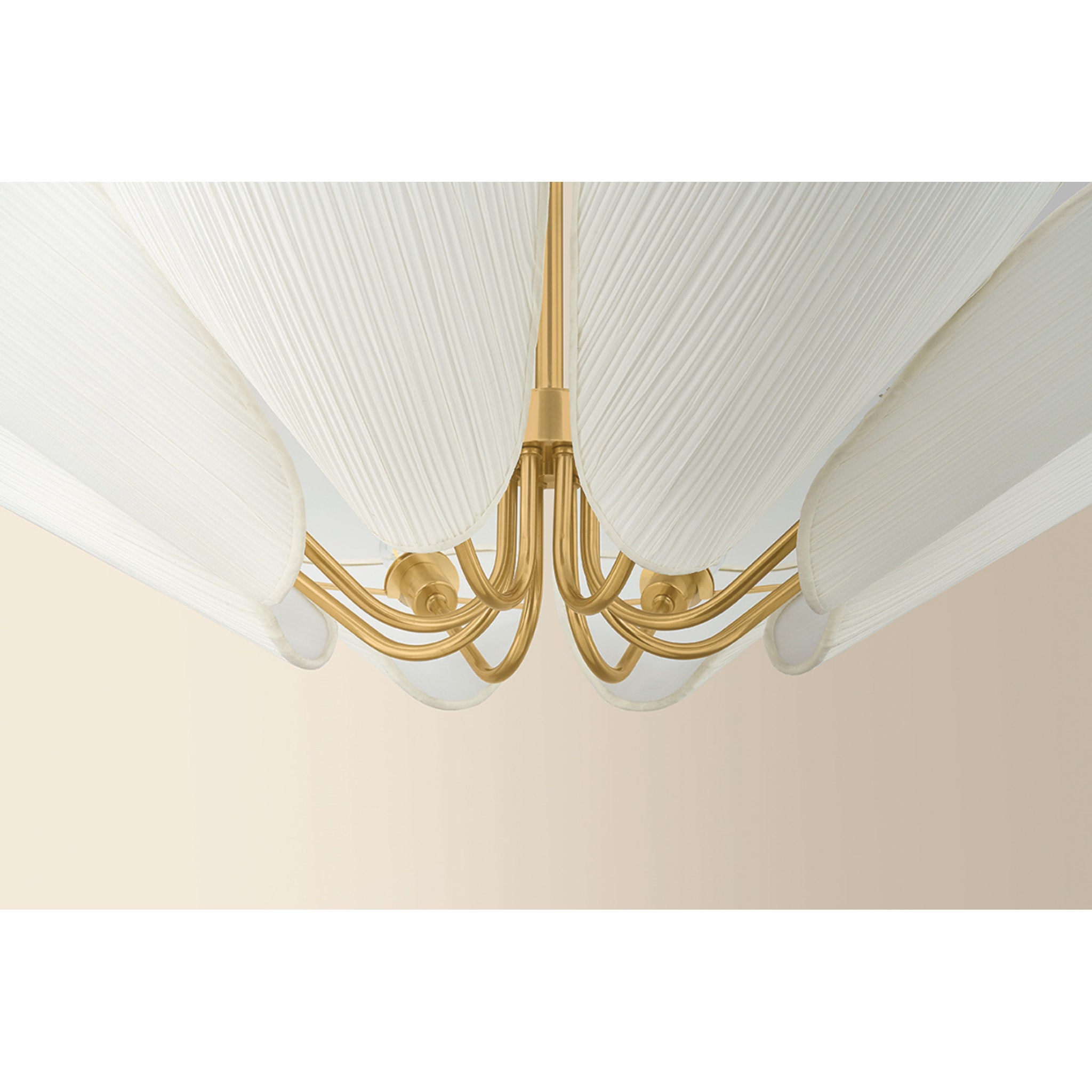 Winifred 8-Light Chandelier in Aged Brass 36.25W x 13.5H