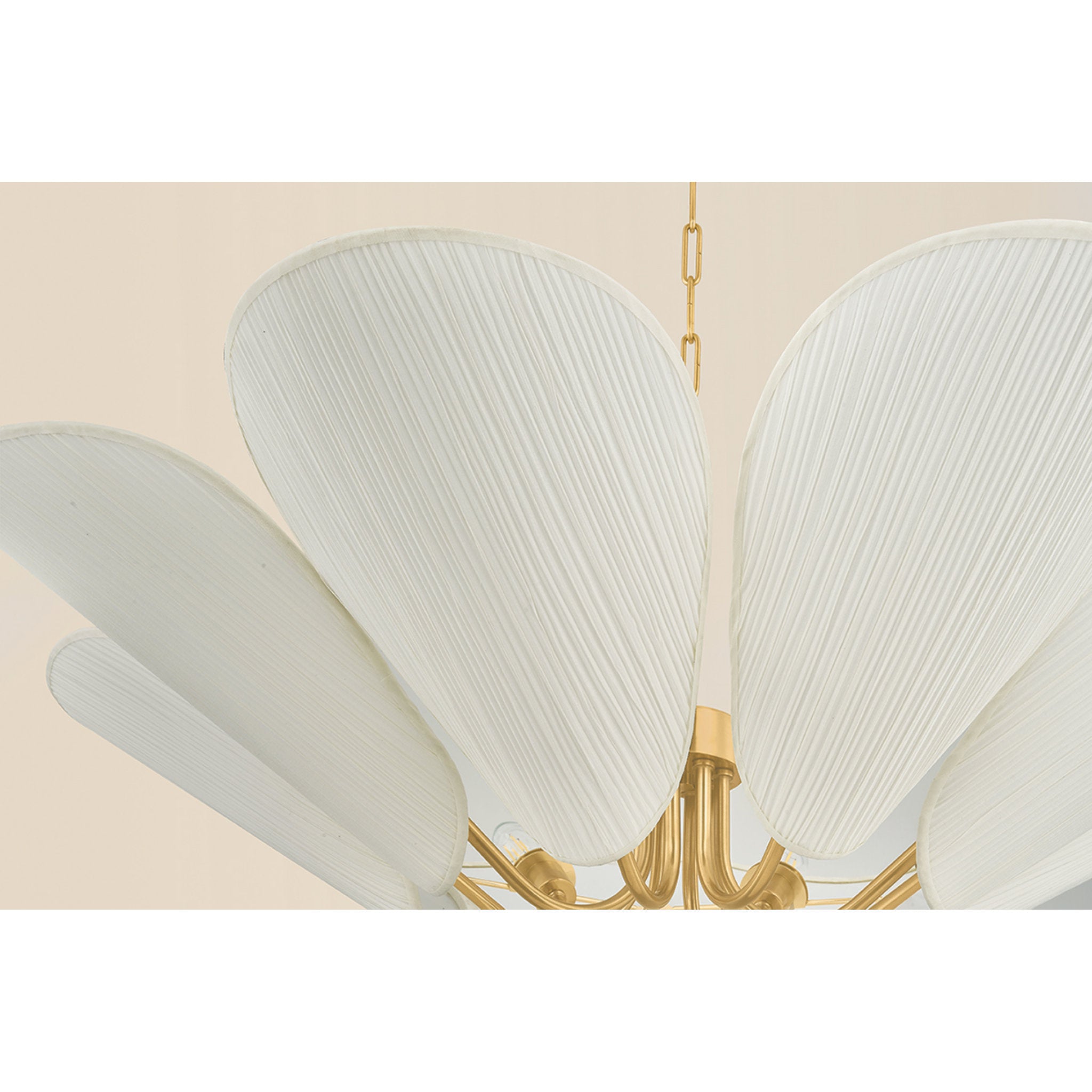 Winifred 8-Light Chandelier in Aged Brass 36.25W x 13.5H
