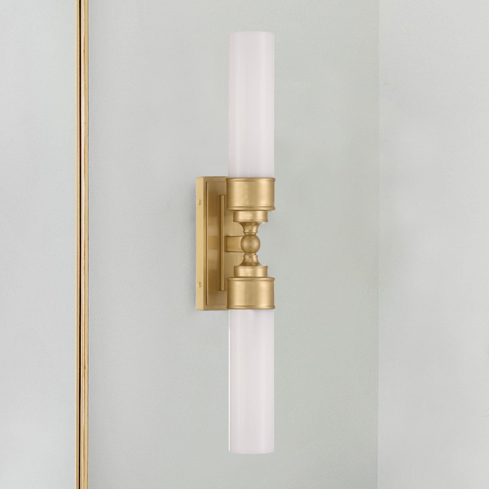 Wilcox 4.75'' LED Aged Brass Sconce Gold 4.75"W x 25"H x 5"D