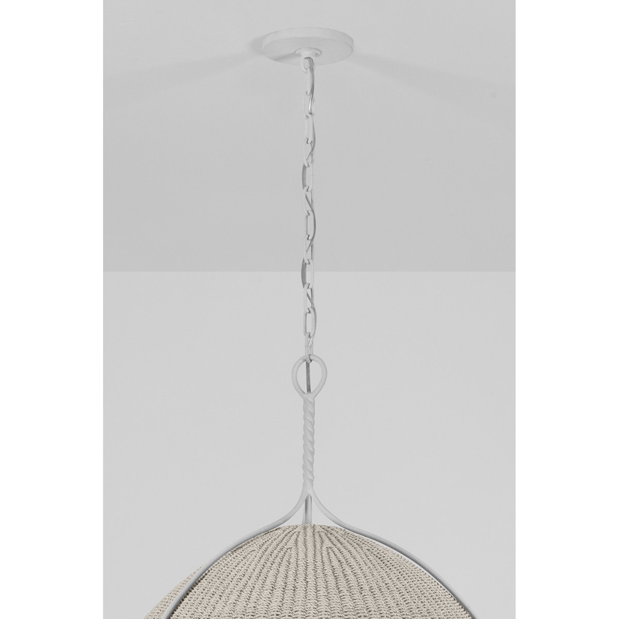 Woodlawn 1-Light Pendant in White Plaster 28.5W x 29.25H