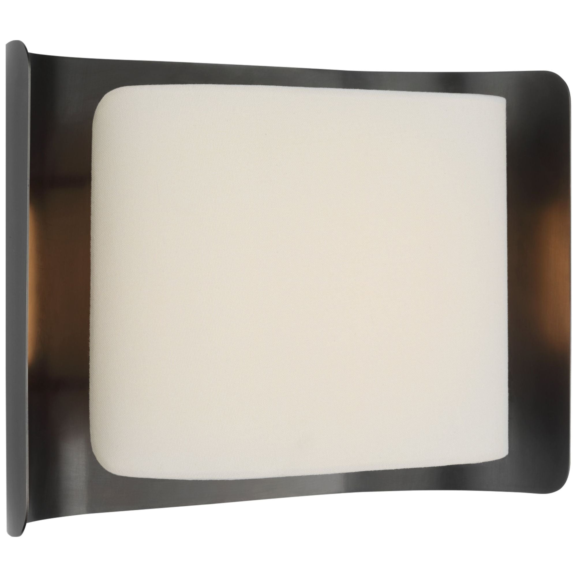 Windsor Smith Penumbra 10" Wide Sconce in Bronze and Linen Wall Light W15" x H10.5"