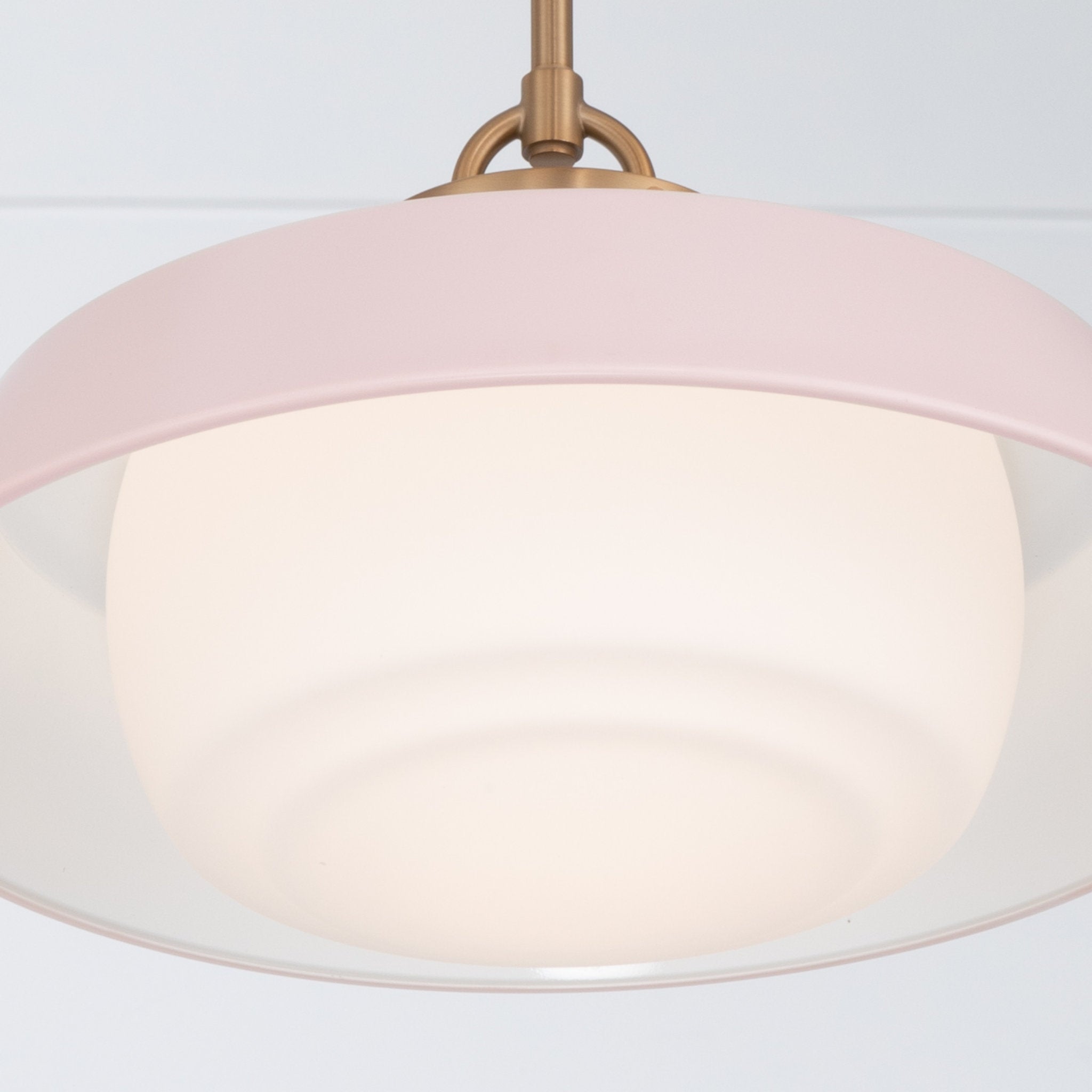 Xander 16'' Vibrant Gold + Blush Pendant Pink 16"W x 10"H x 16"D