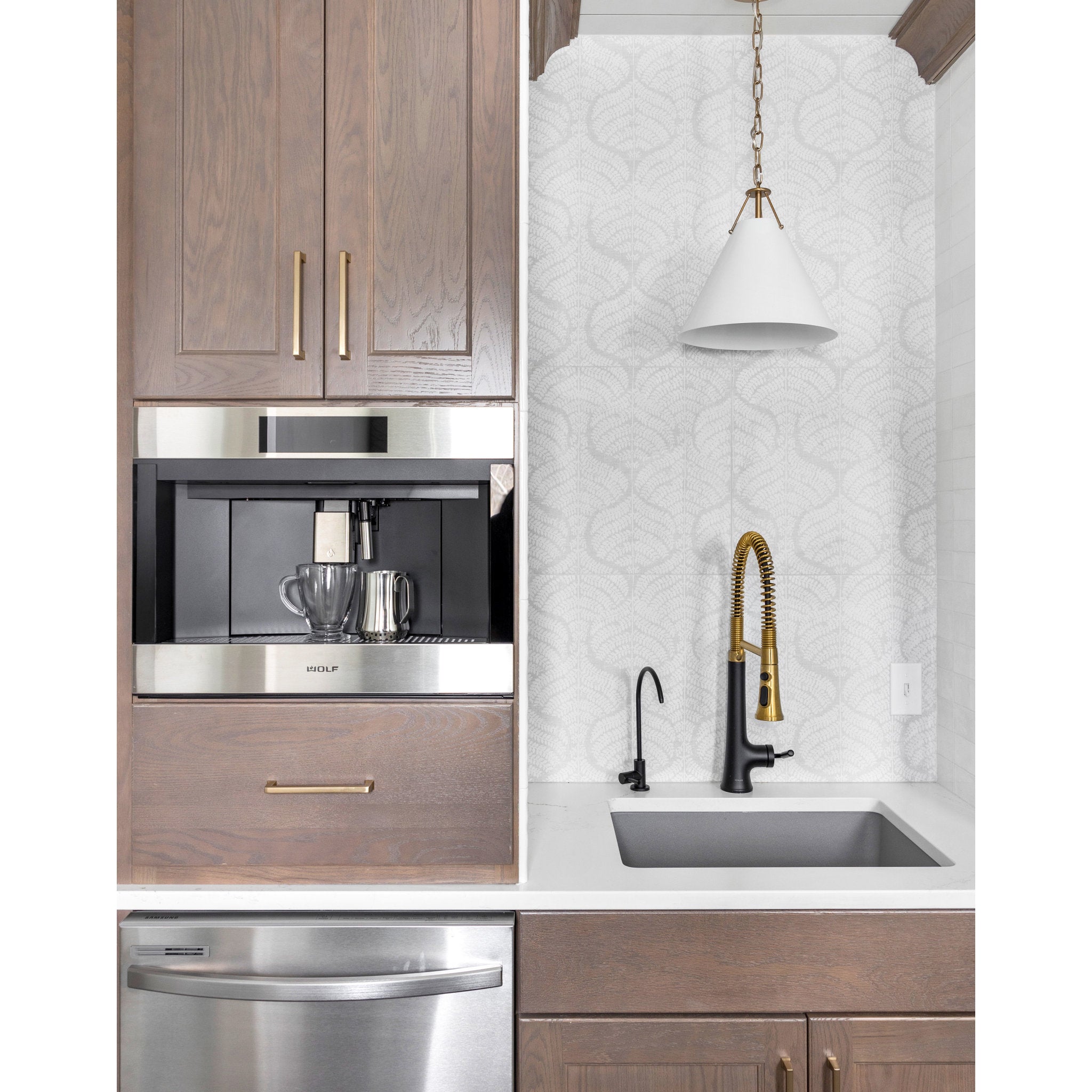 Xavier 12'' Vibrant Gold Pendant White 1-Light 12