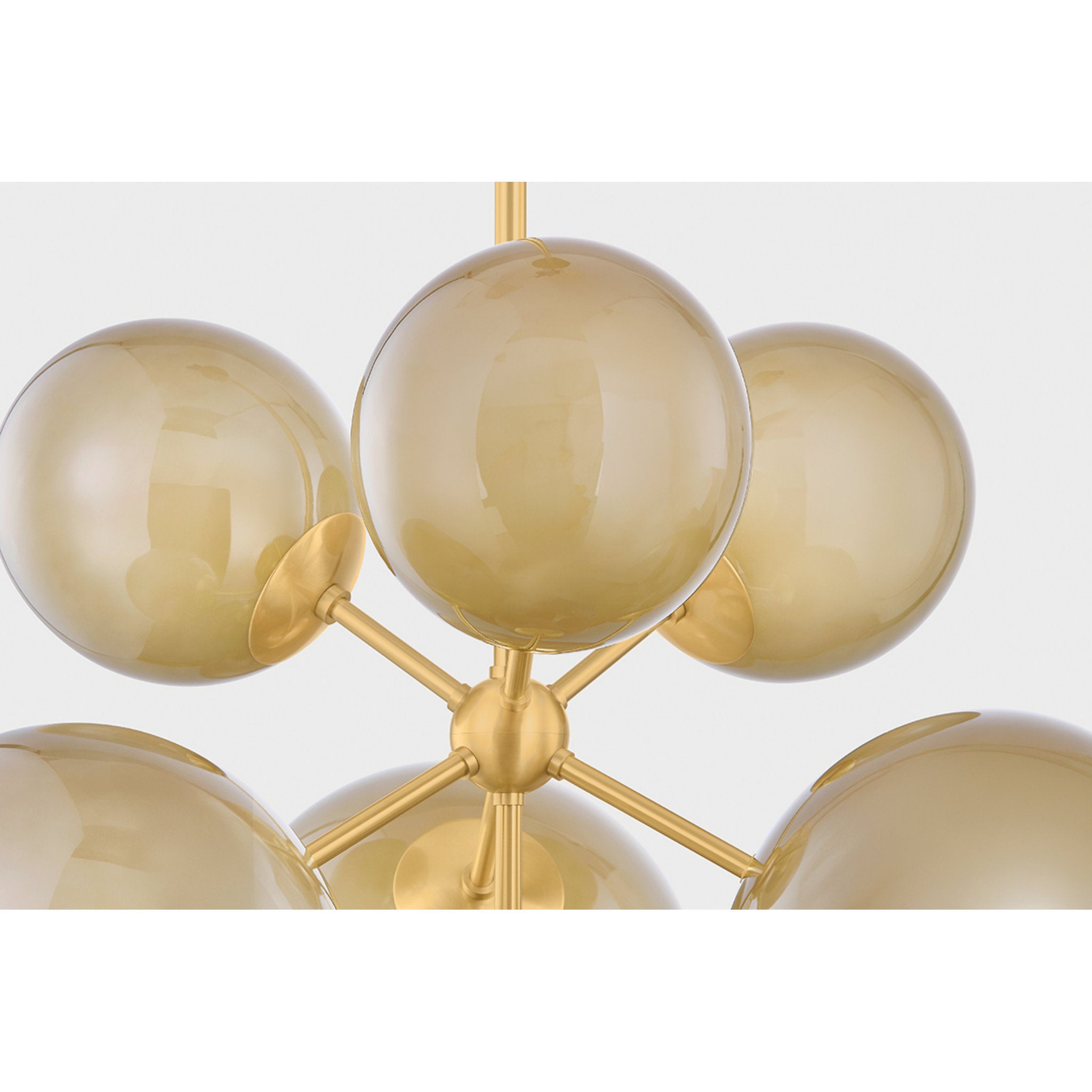 Zaley 7-Light Chandelier in Aged Brass 28W x 23H