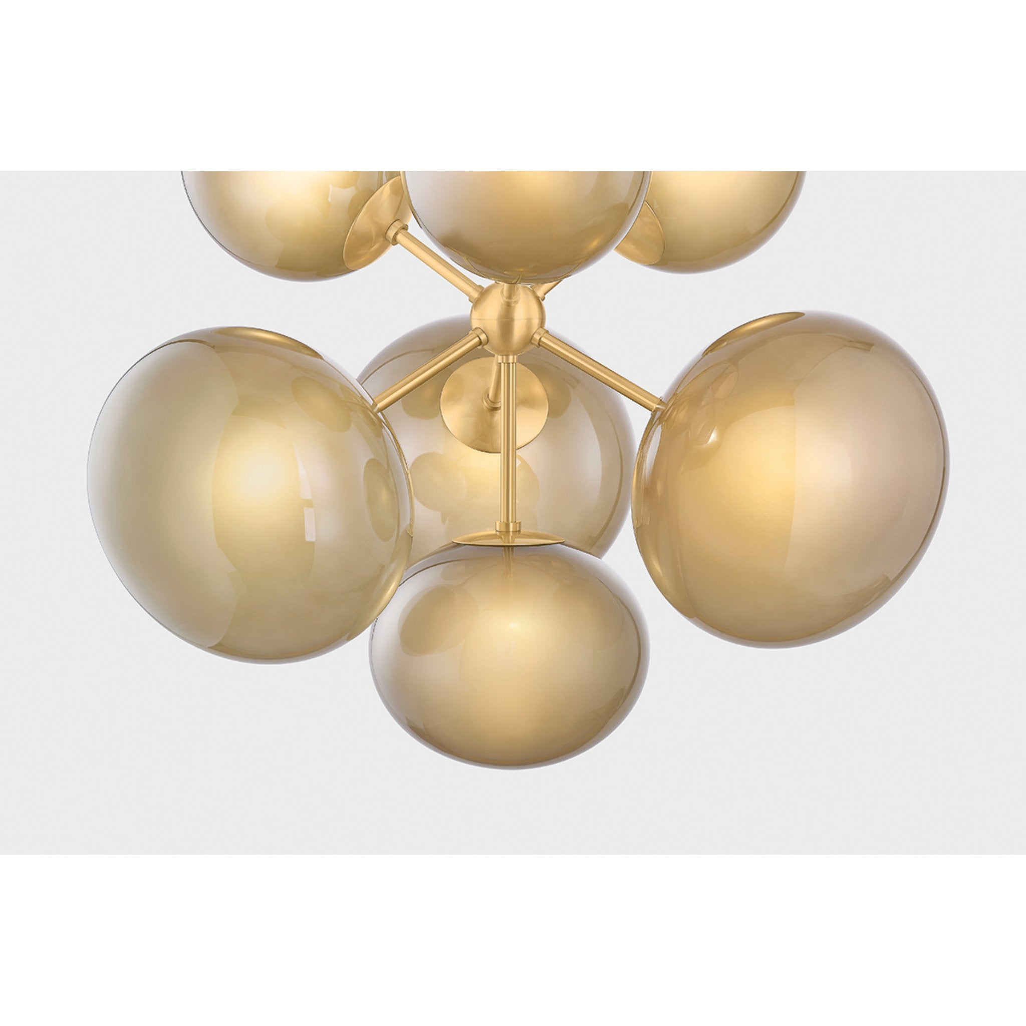 Zaley 7-Light Chandelier in Aged Brass 28W x 23H