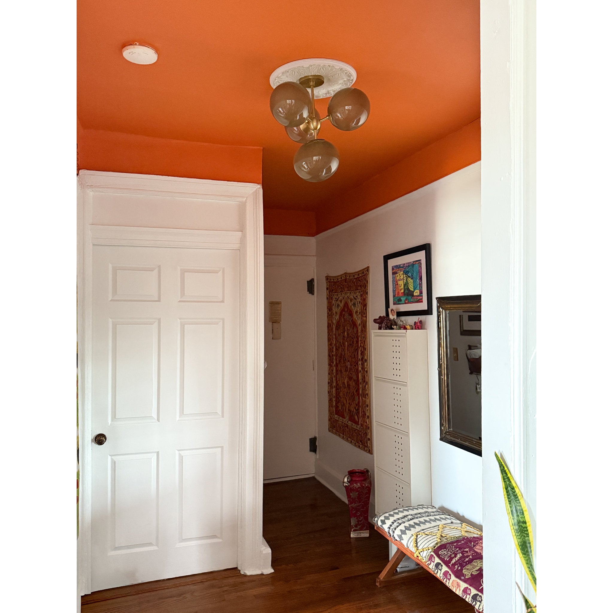 Zaley 4-Light Semi Flush in Aged Brass 20.5W x 17.75H