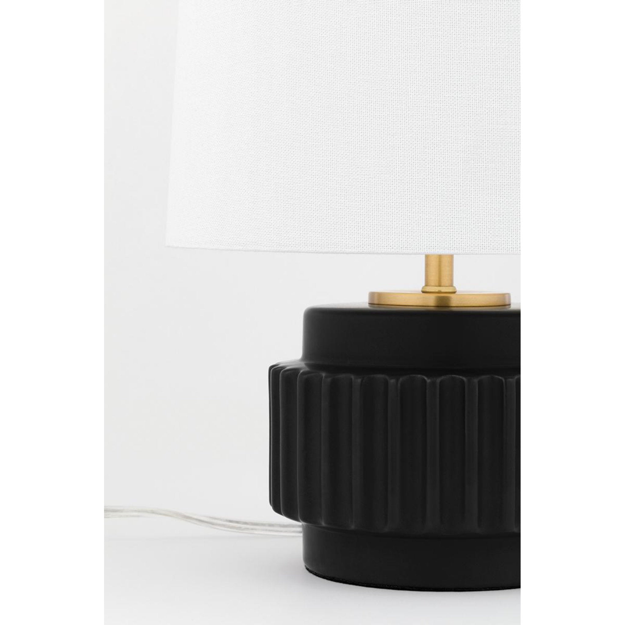 Kalani 1-Light Table Lamp in  Matte Black 5.75L x 9.25W x 14H