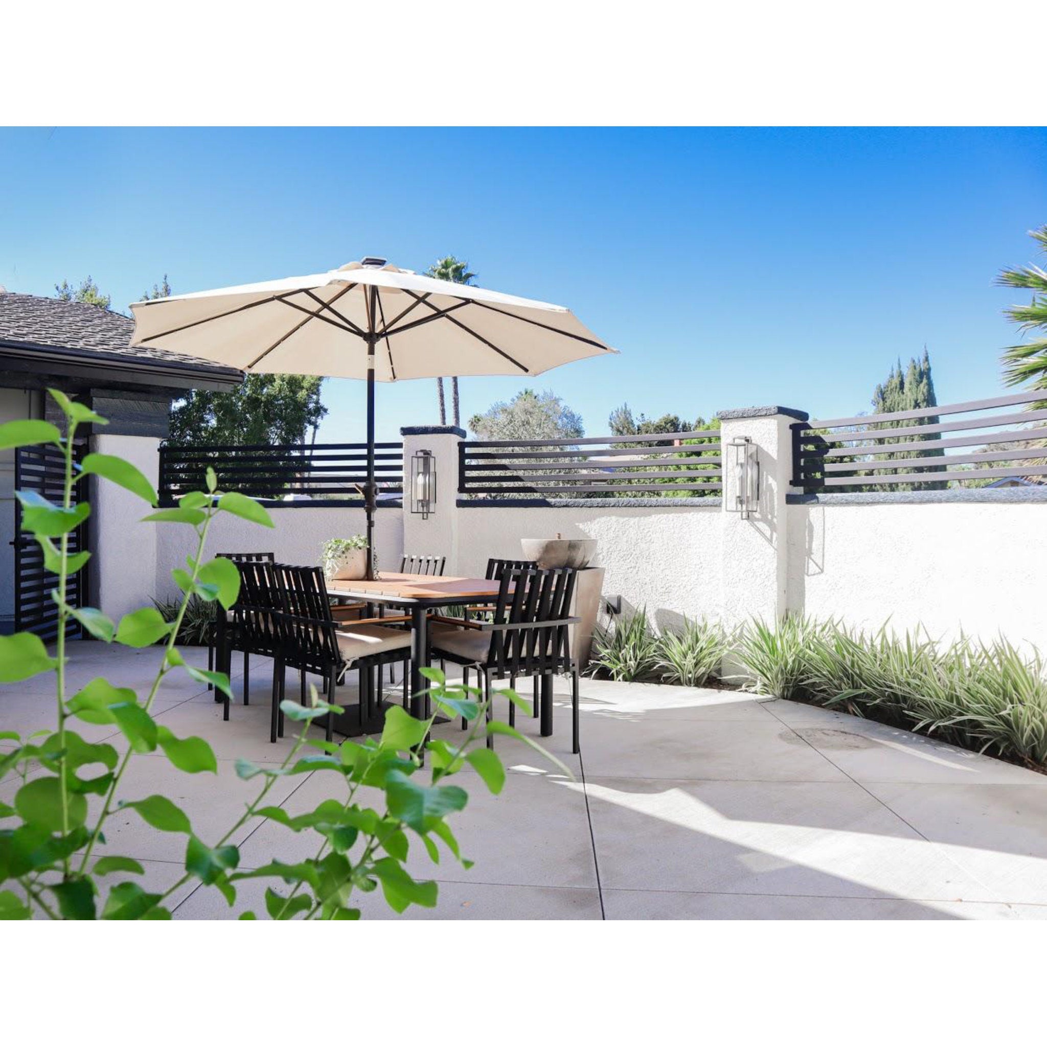 Beckham Wall Sconce 3-Light Outdoor LED in  Forged Iron 6L x 6W x 21.5H