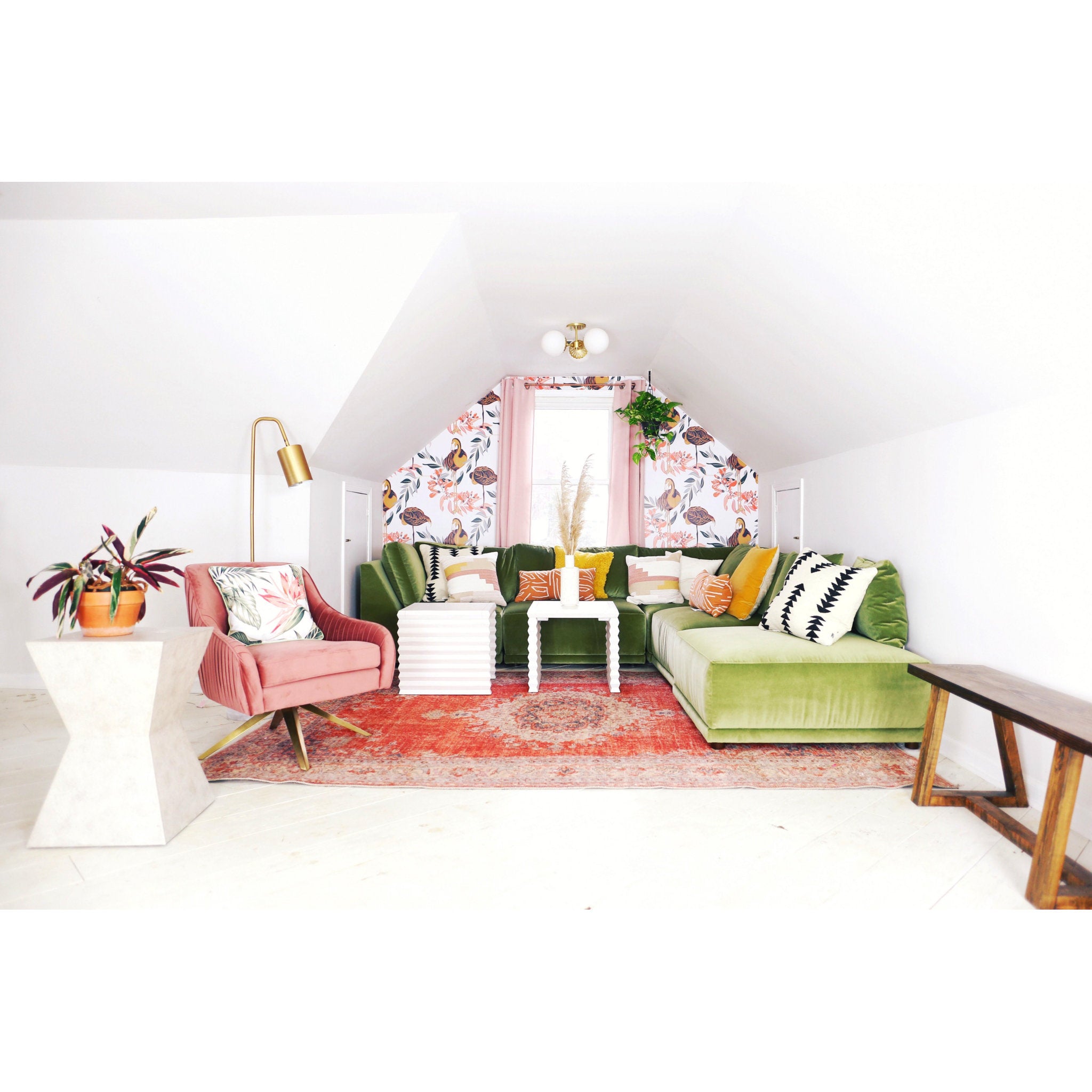 Paige 3-Light Semi Flush in  Aged Brass 16.25L x 16.25W x 7.75H