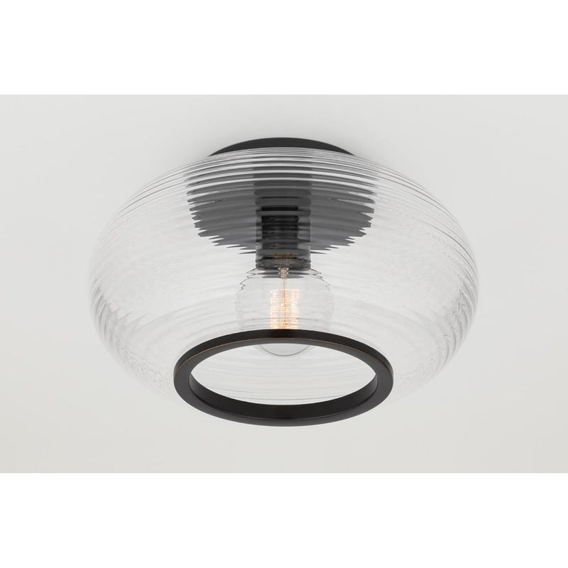 Maggie 1 Light Flush Mount in Old Bronze