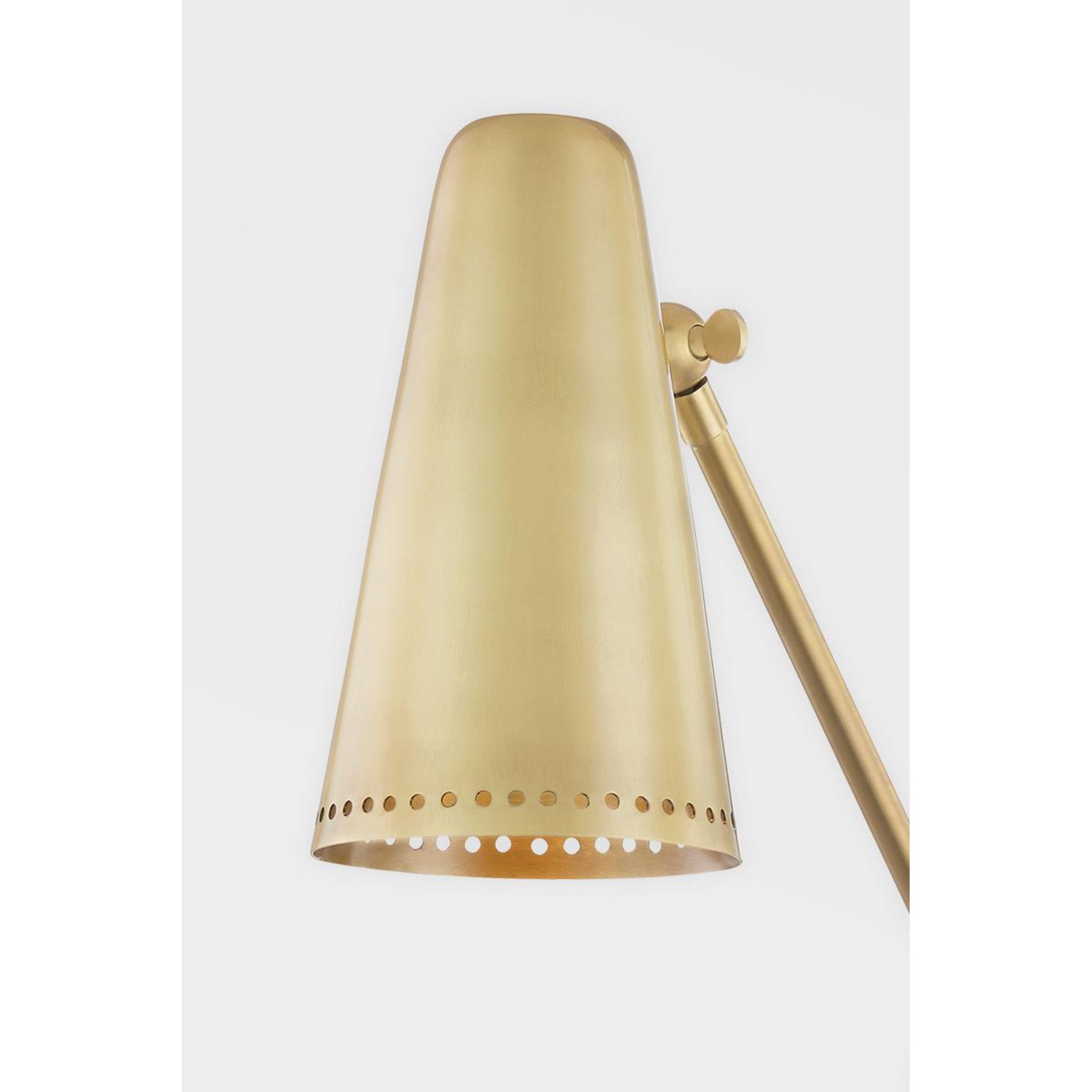 Easley 1 Light Wall Sconce in Aged Brass