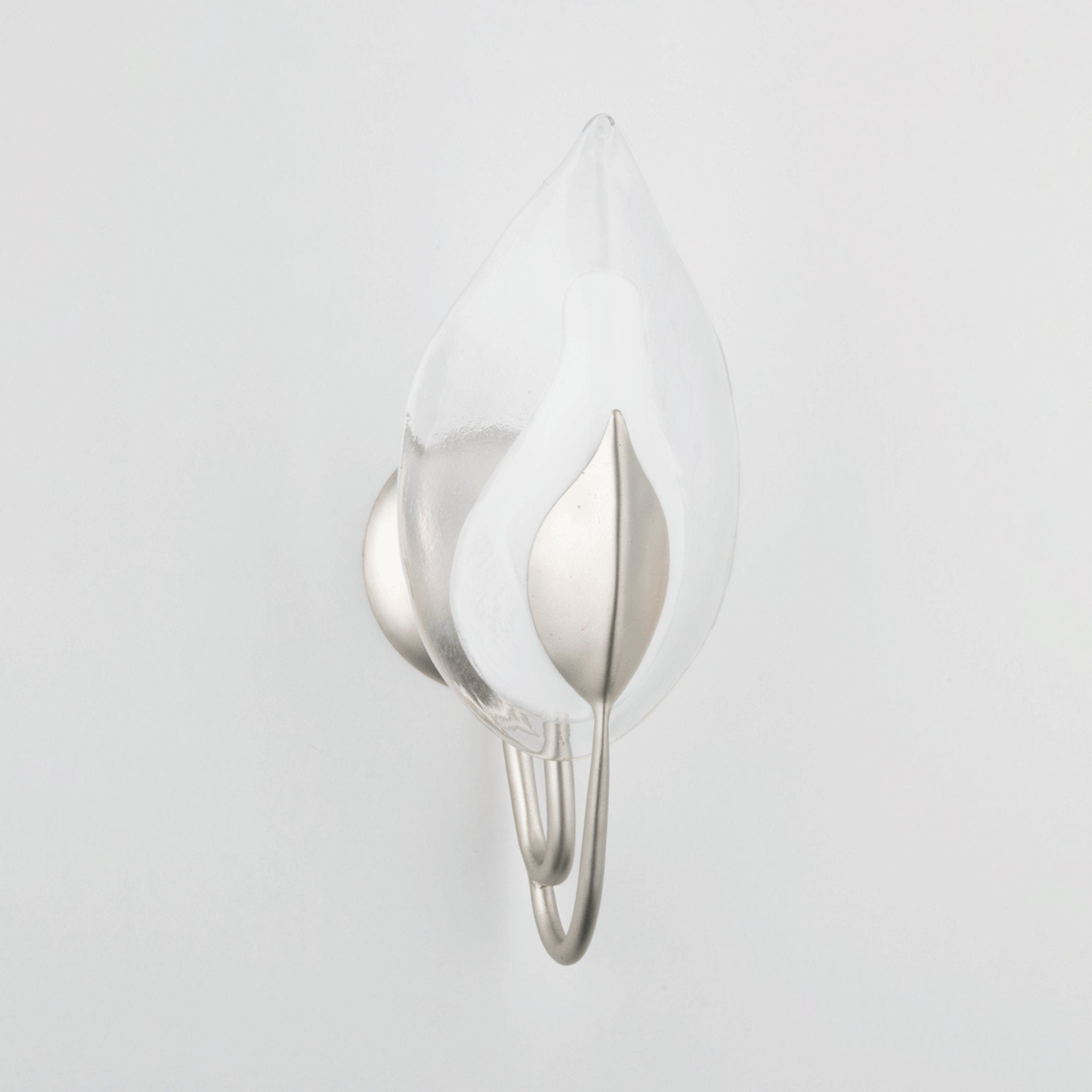 Blossom 1-Light Wall Sconce in  Silver Leaf 6.25L x 6.25W x 16H
