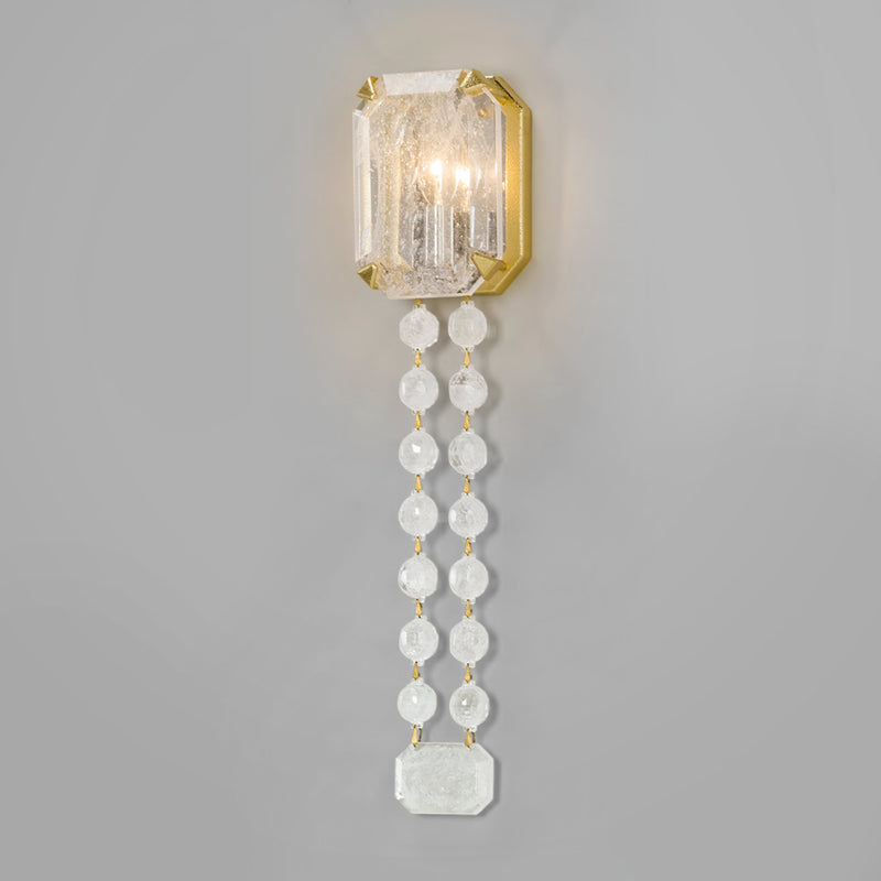 Alibi 1 Light Wall Sconce in Gold Leaf