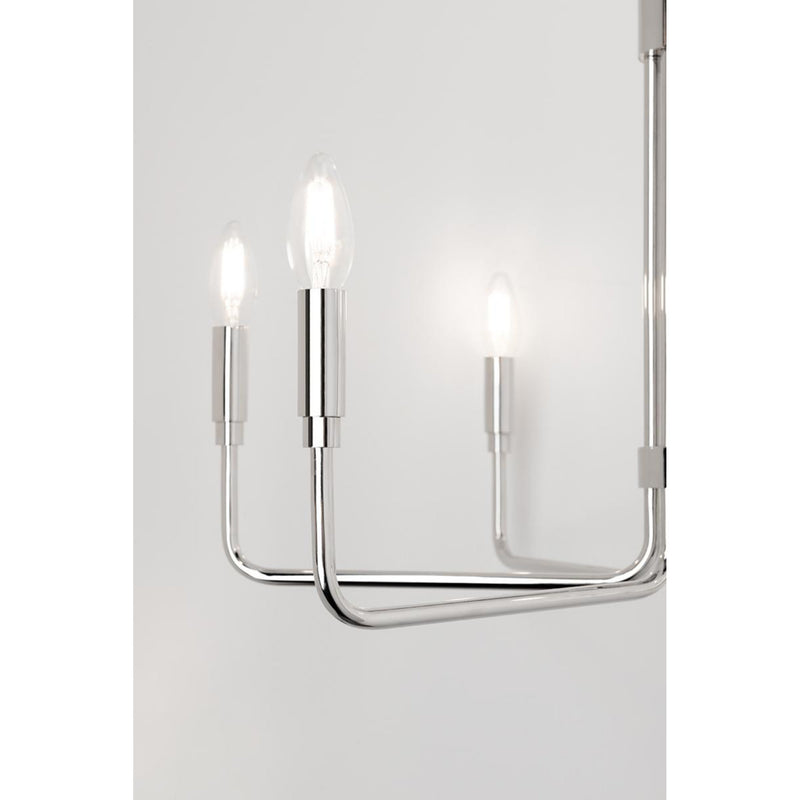 Brigitte 6 Light Chandelier in Aged Brass