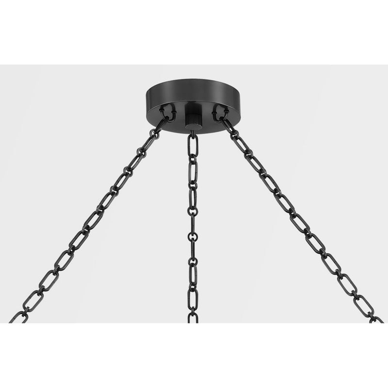 Rosendale 1 Light Chandelier in Aged Brass