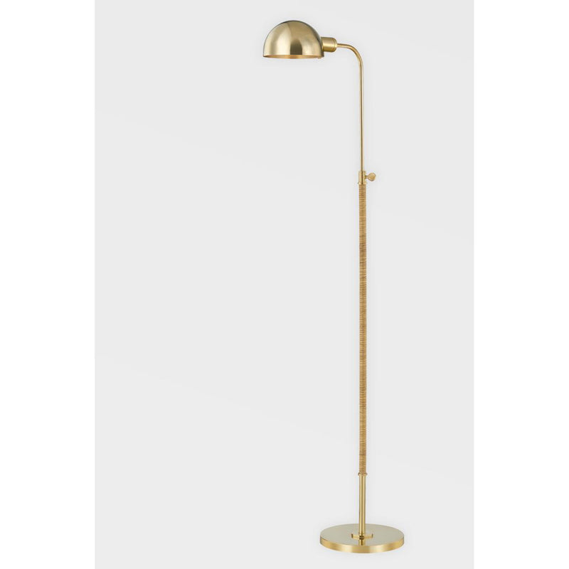 Devon 1 Light Floor Lamp in Aged Brass by Mark D. Sikes