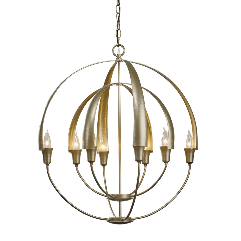 Hubbardton Forge 104205-1008 Ceiling Light Double Cirque Chandelier in Soft Gold