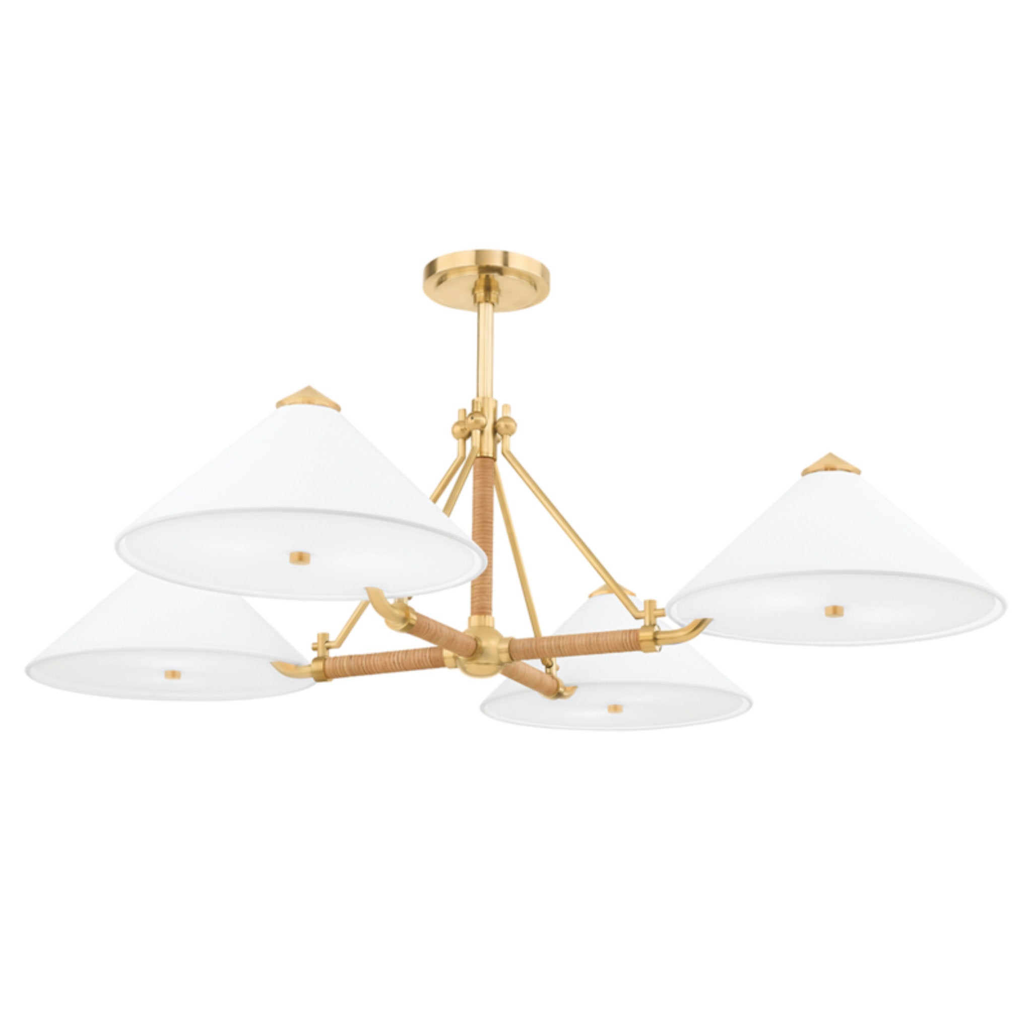 Williamsburg 8-Light Chandelier in  Aged Brass 46L x 46W x 13H
