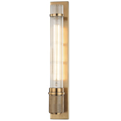 Shaw 1 Light Wall Sconce in Aged Brass