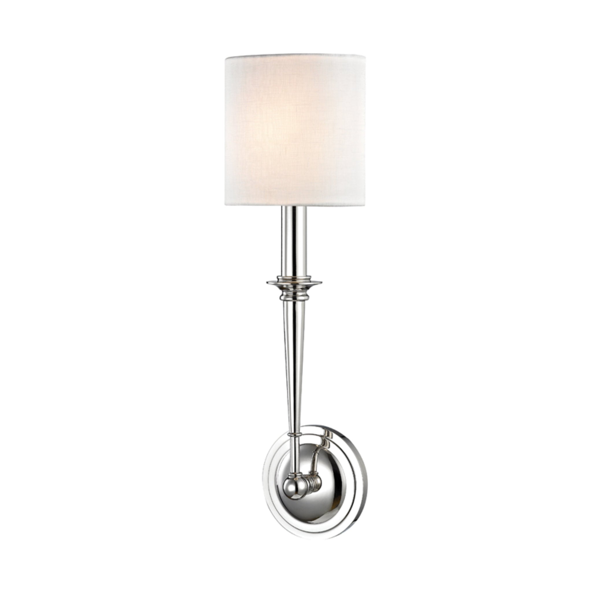 Lourdes 1 Light Wall Sconce in Polished Nickel