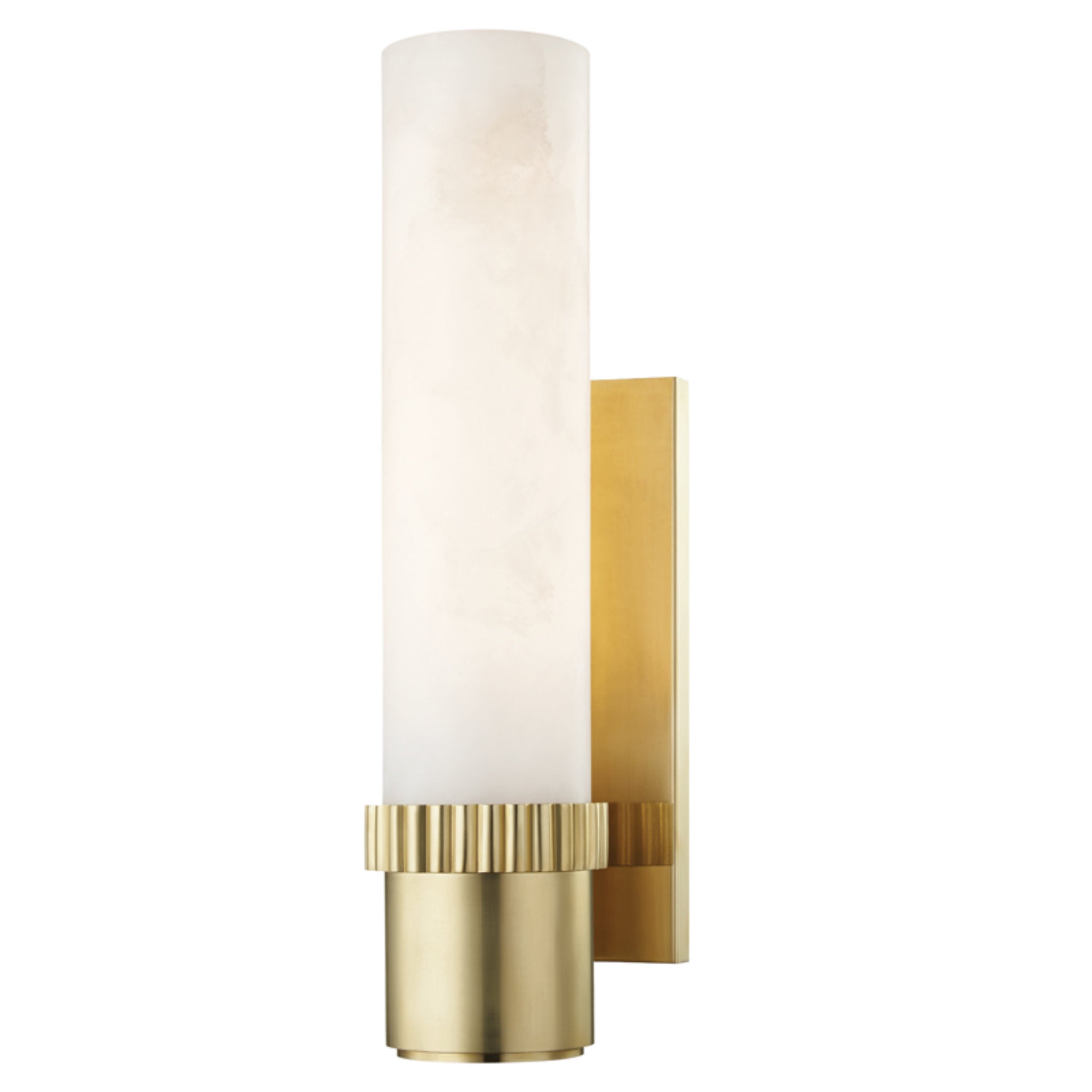 Argon 1 Light Wall Sconce in Aged Brass