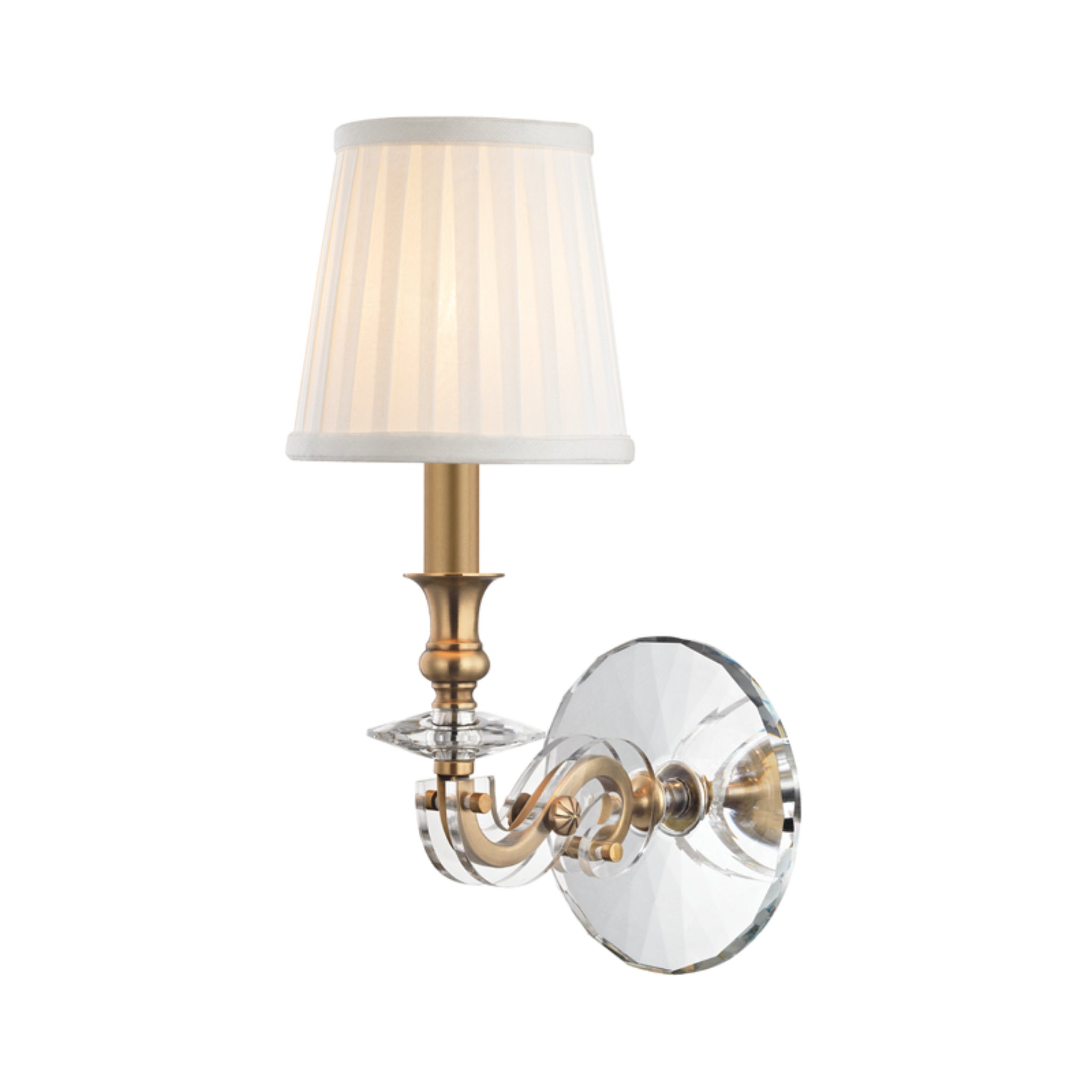 Lapeer 1 Light Wall Sconce in Aged Brass
