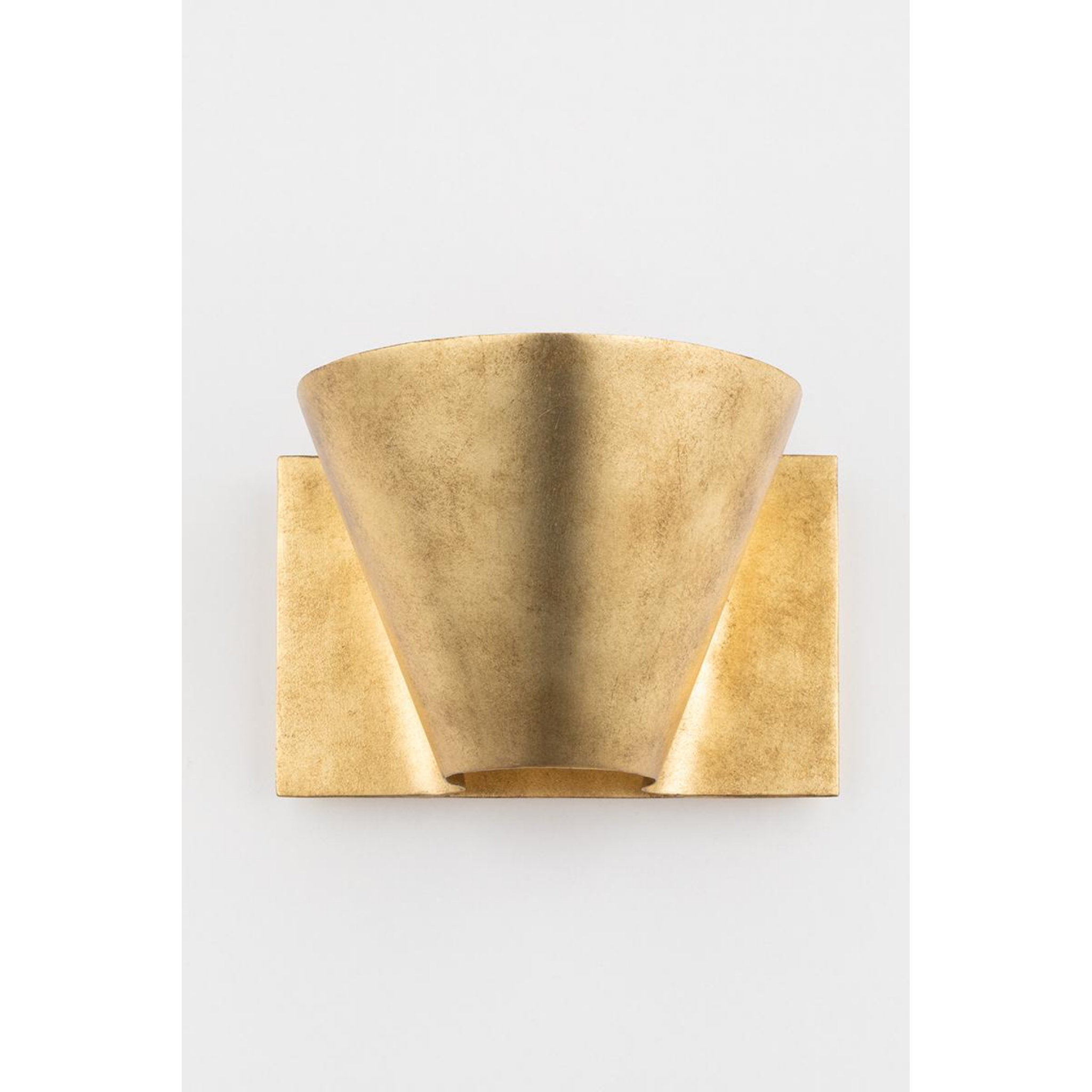 Reeve 1-Light Wall Sconce in  Vintage Gold Leaf 8L x 8W x 5H