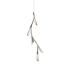 Hubbardton Forge 135001-1001 Ceiling Light Quill LED Pendant in Vintage Platinum