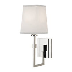 Fletcher 1 Light Wall Sconce in Polished Nickel