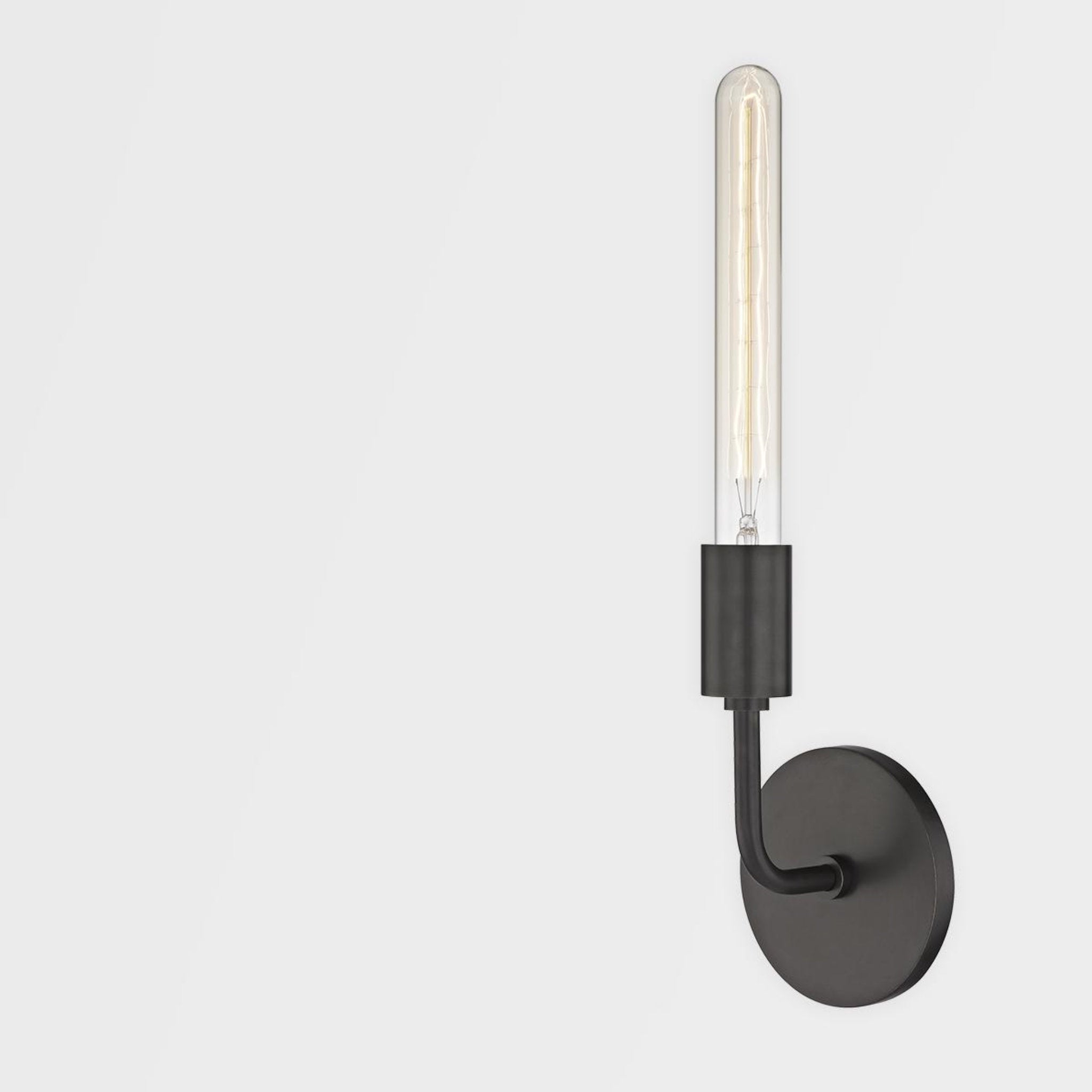 Ava 1-Light Wall Sconce in  Aged Brass 4.75L x 4.75W x 16.75H