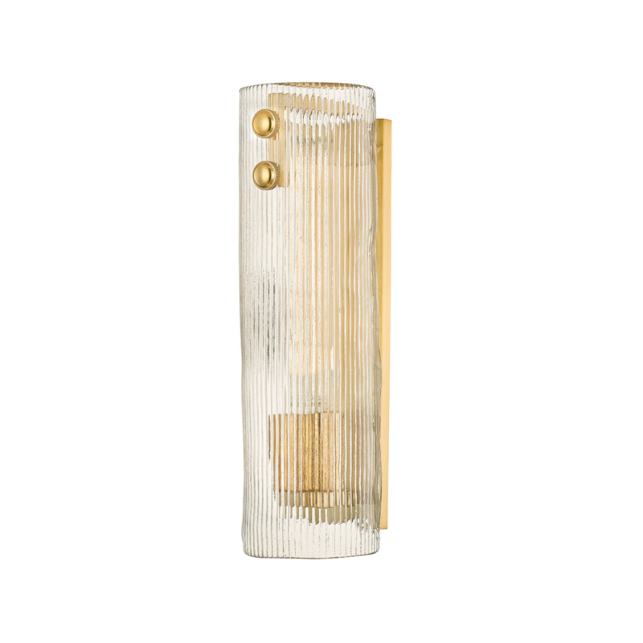 Prospect Park 1-Light Wall Sconce in  Aged Brass 4.25L x 4.25W x 14H