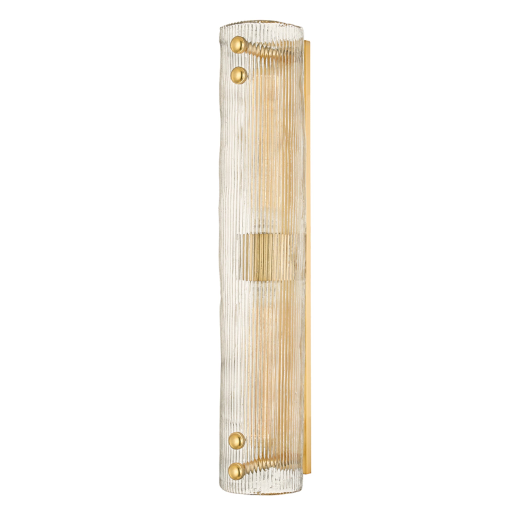 Prospect Park 2-Light Wall Sconce in  Aged Brass 4.25L x 4.25W x 23H