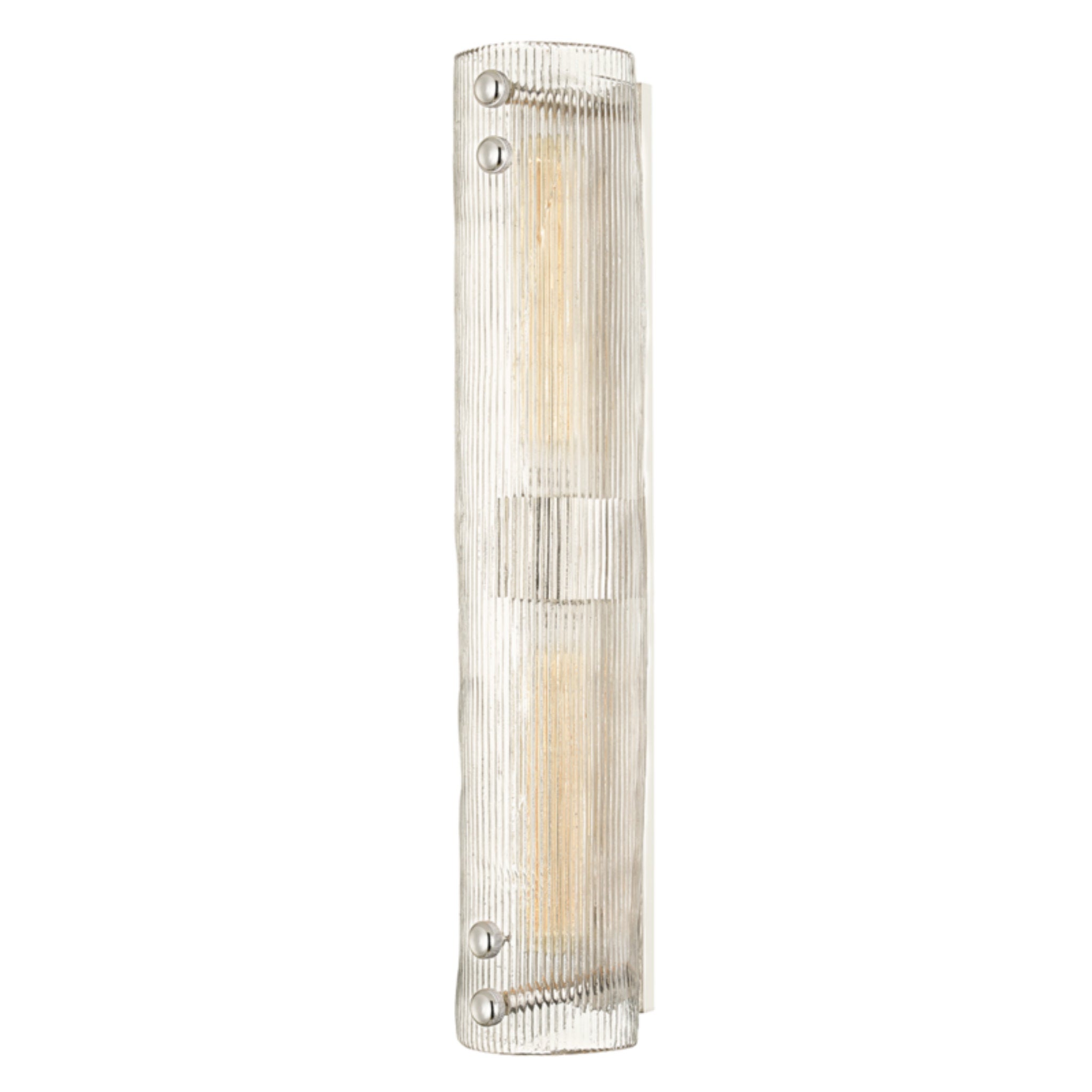 Prospect Park 2-Light Wall Sconce in  Polished Nickel 4.25L x 4.25W x 23H