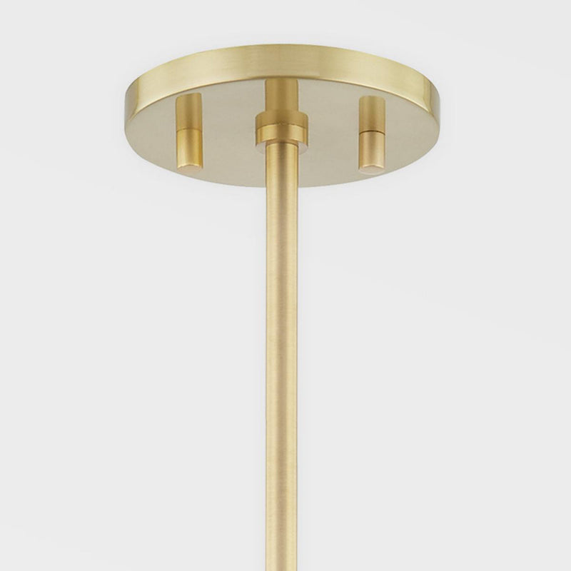 Neko 1 Light Pendant in Aged Brass