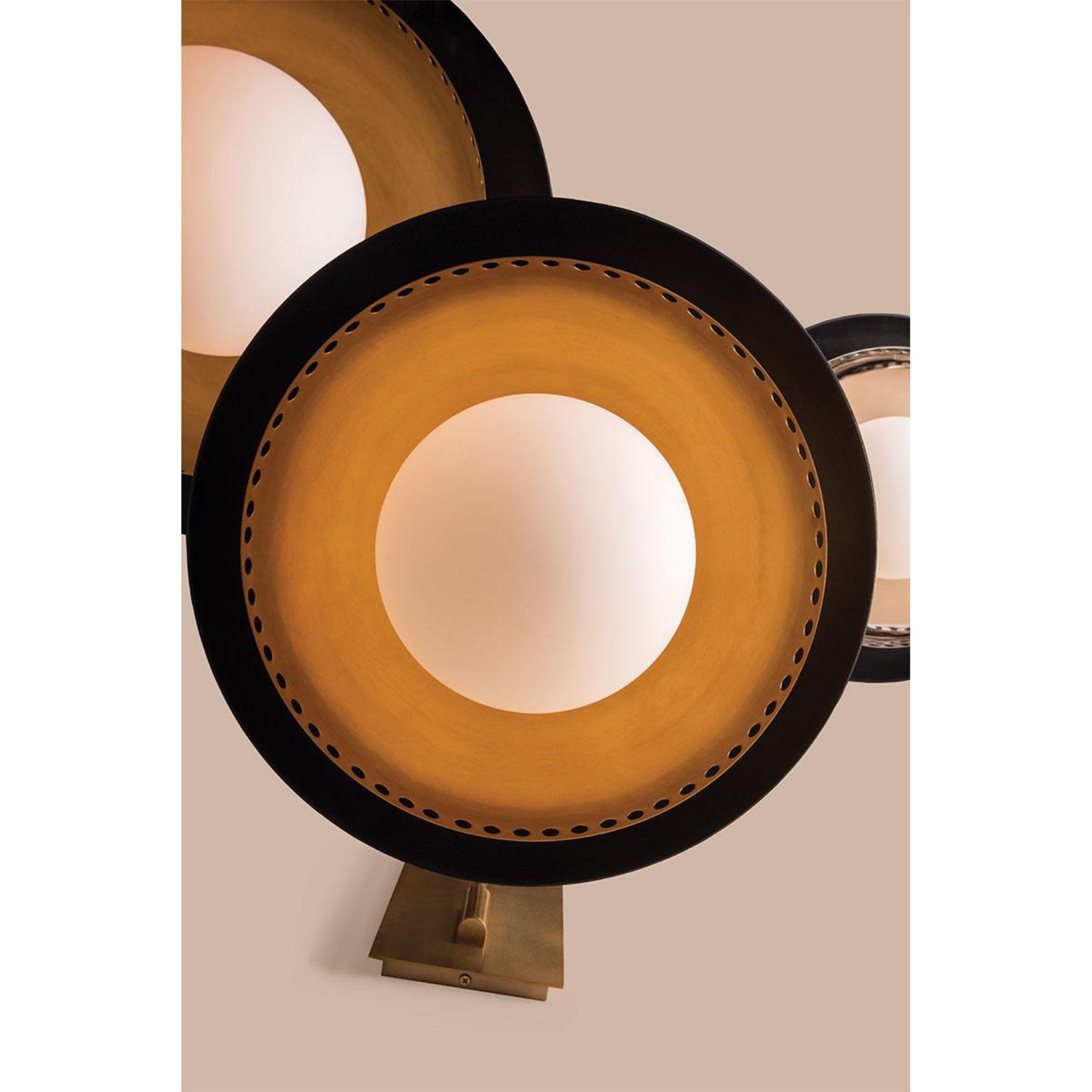 Herkimer 1 Light Pendant in Aged Brass