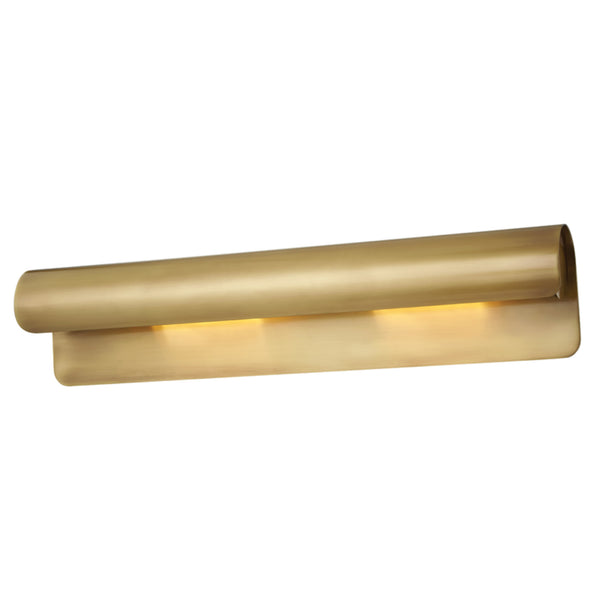 Accord 2 Light Wall Sconce in Aged Brass