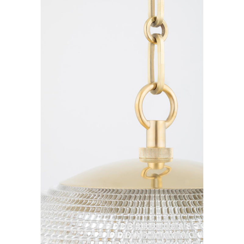 Sphere No. 3 1 Light Pendant in Polished Nickel by Mark D. Sikes