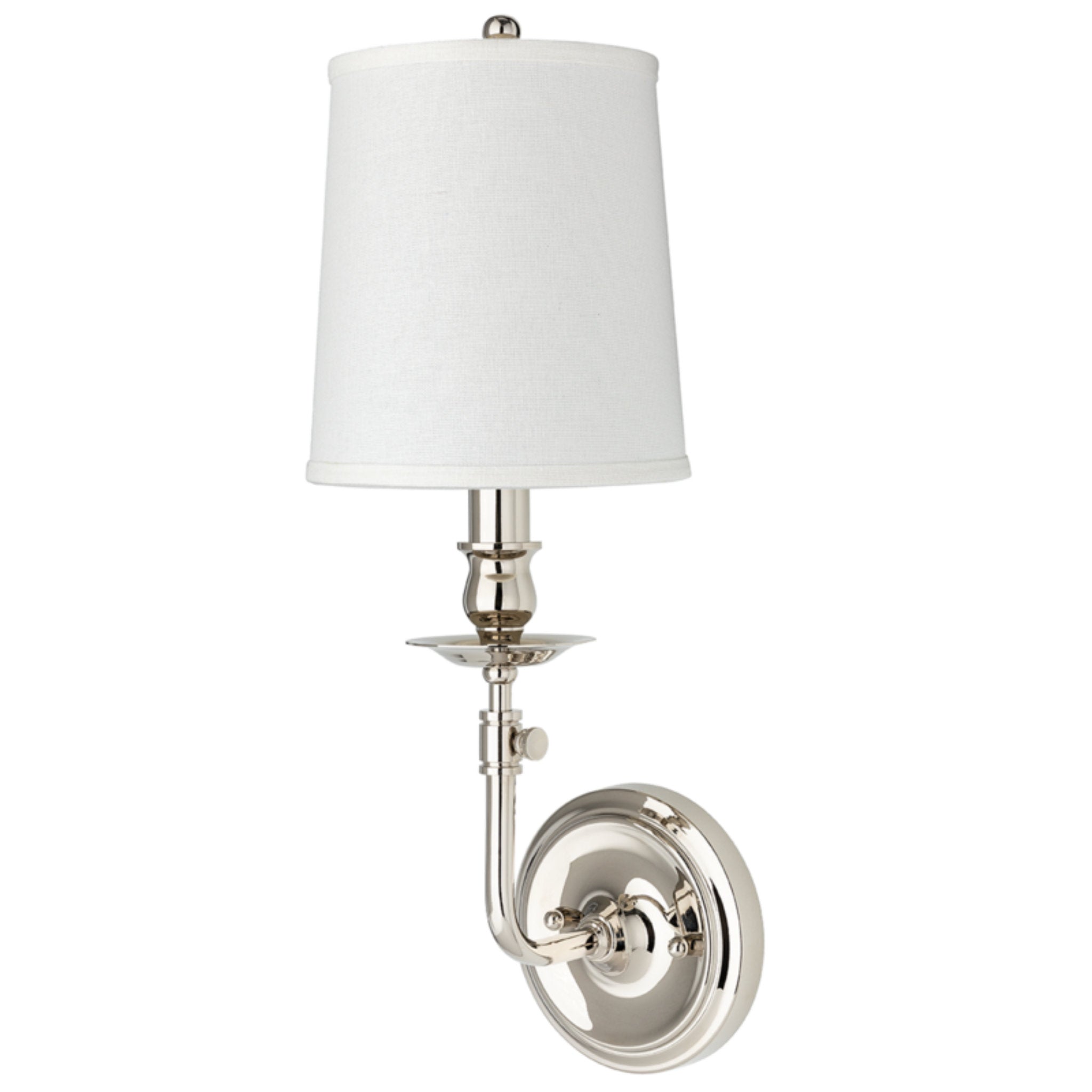 Logan 1 Light Wall Sconce in Polished Nickel