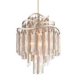 Chimera 7 Light Chandelier in Tranquility Silver Leaf