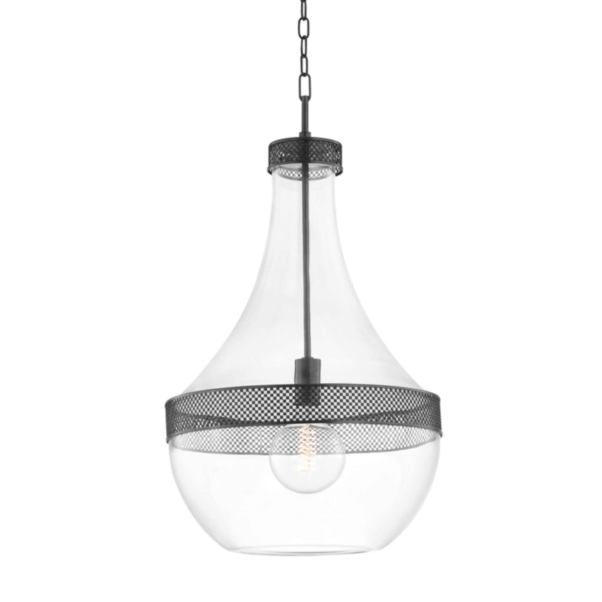 Hagen 1-Light Pendant in  Old Bronze 17.5L x 17.5W x 32H