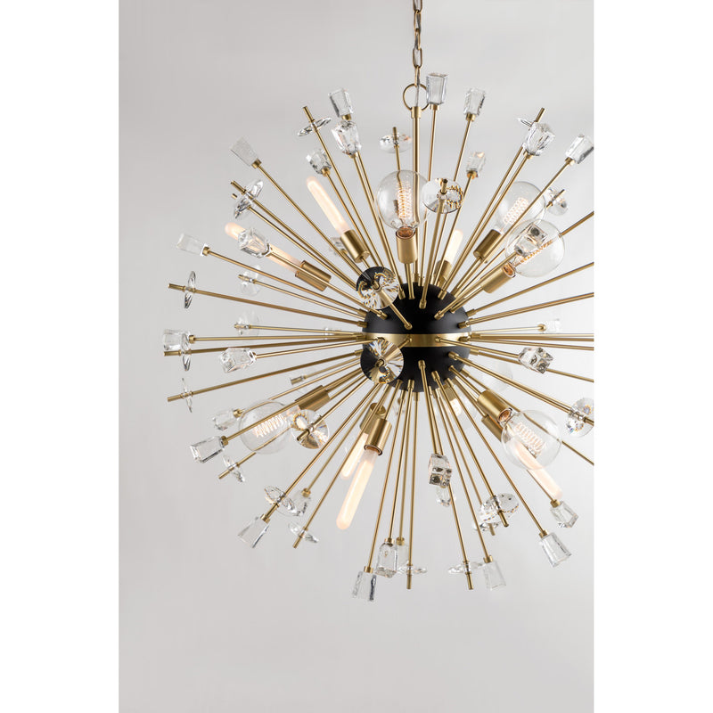 Liberty 12 Light Chandelier in Polished Nickel