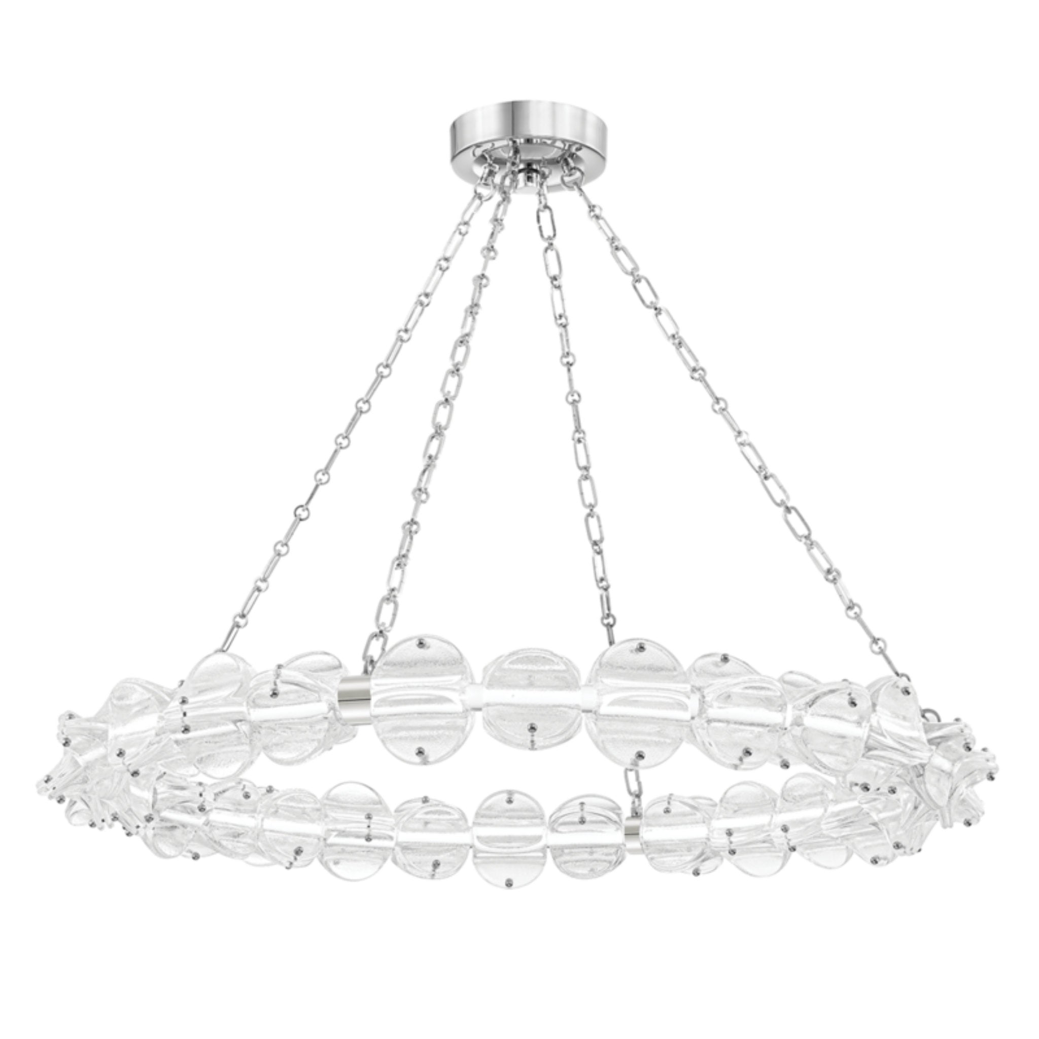 Lindley 1-Light Chandelier in Polished Nickel 38W x 4.63H
